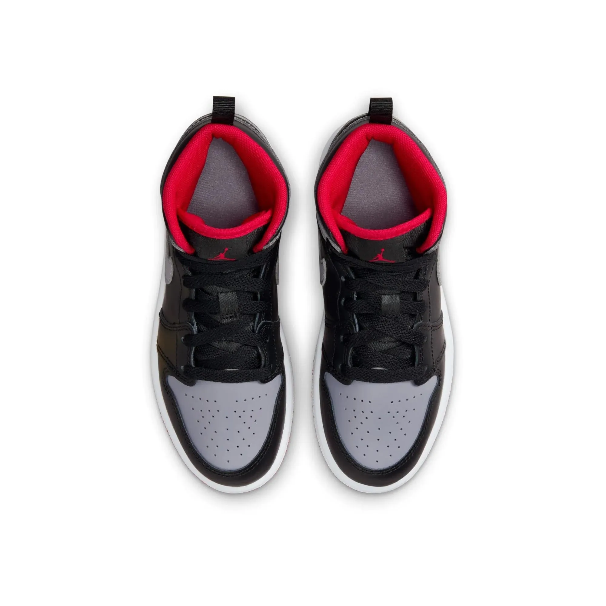 Jordan DQ8424 042 - Scarpa per bambini 1 Mid Black/Royal Blue-Black-White, Nero/Cemento Grigio-Rosso Fuoco, 11 Little Kid - immagine 9