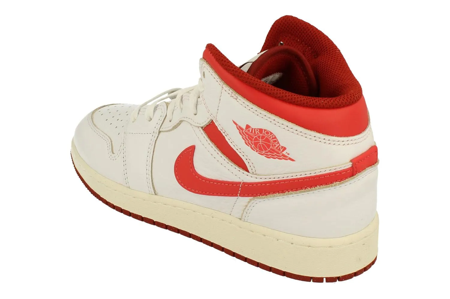 Nike Air Jordan 1 Mid SE GS Trainers FJ3464 Sneakers Scarpe (UK 6 US 6.5Y EU 39, White Lobster Dune Red Sail 160) - immagine 2