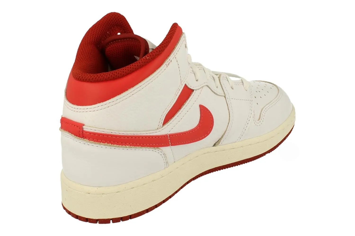 Nike Air Jordan 1 Mid SE GS Trainers FJ3464 Sneakers Scarpe (UK 6 US 6.5Y EU 39, White Lobster Dune Red Sail 160) - immagine 3
