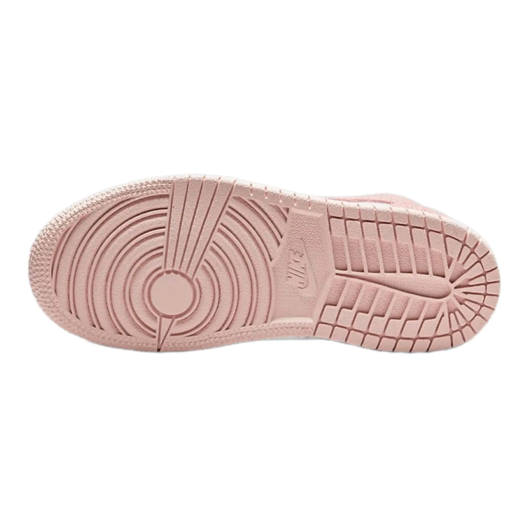 Nike Jordan Bambini Preschool 1 Mid Scarpe Da Pallacanestro, Bianco puro/rosa leggenda/camoscio rosa, 3 Little Kid - immagine 6