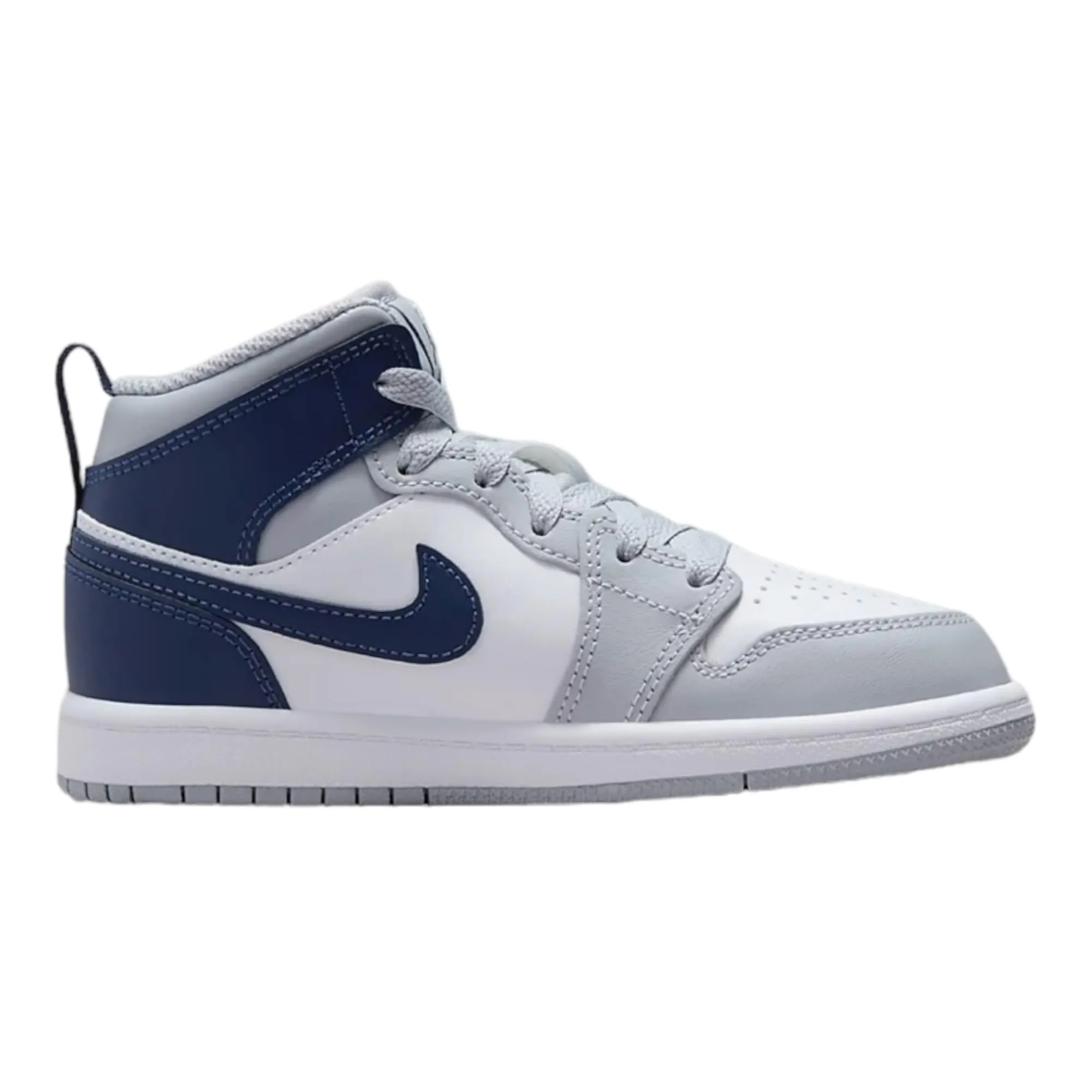 Nike Air Jordan 1 Mid SE Craft PS - Scarpe prescolari per bambini piccoli "Inside Out - Cement Grey" (FD9090 002), 22.5 cm - immagine 2