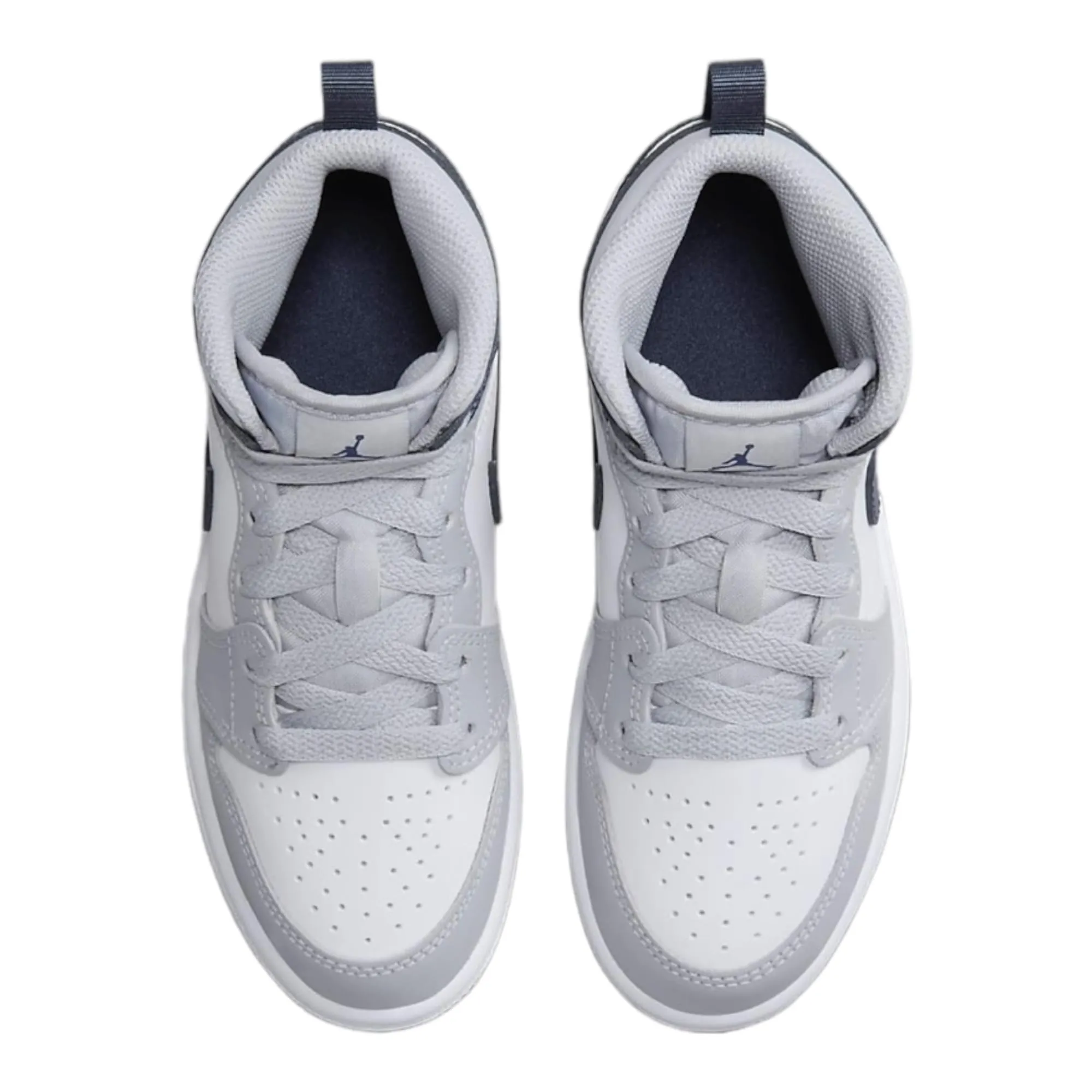 Nike Air Jordan 1 Mid SE Craft PS - Scarpe prescolari per bambini piccoli "Inside Out - Cement Grey" (FD9090 002), 22.5 cm - immagine 4