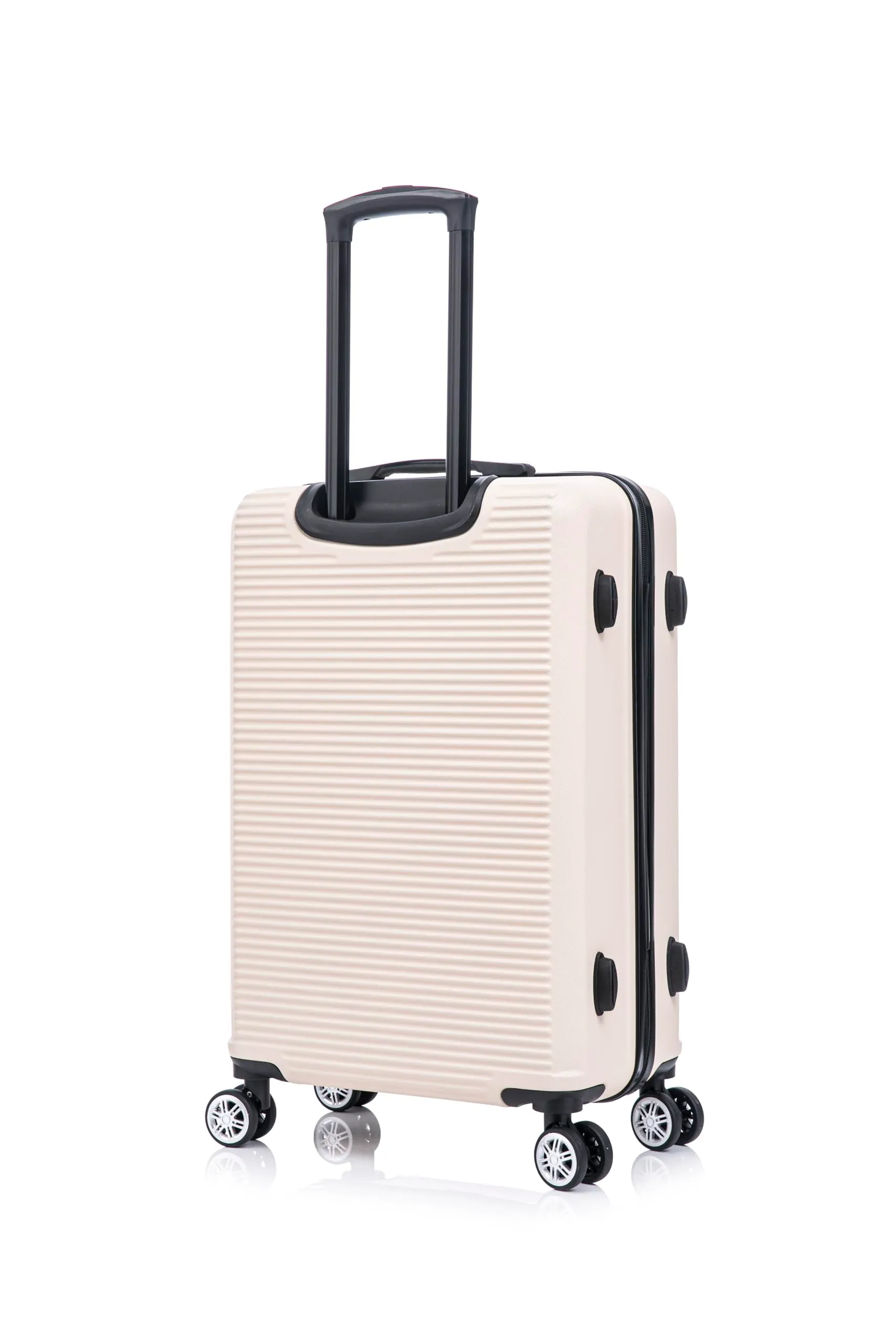 CELIMS - Valigia Grande 23 kg Rigida Leggera | Valigia da Stiva 75cm Donna | Lucchetto Integrato | ABS | Trolley Grande 75cm con 4 Ruote | Beige - immagine 7