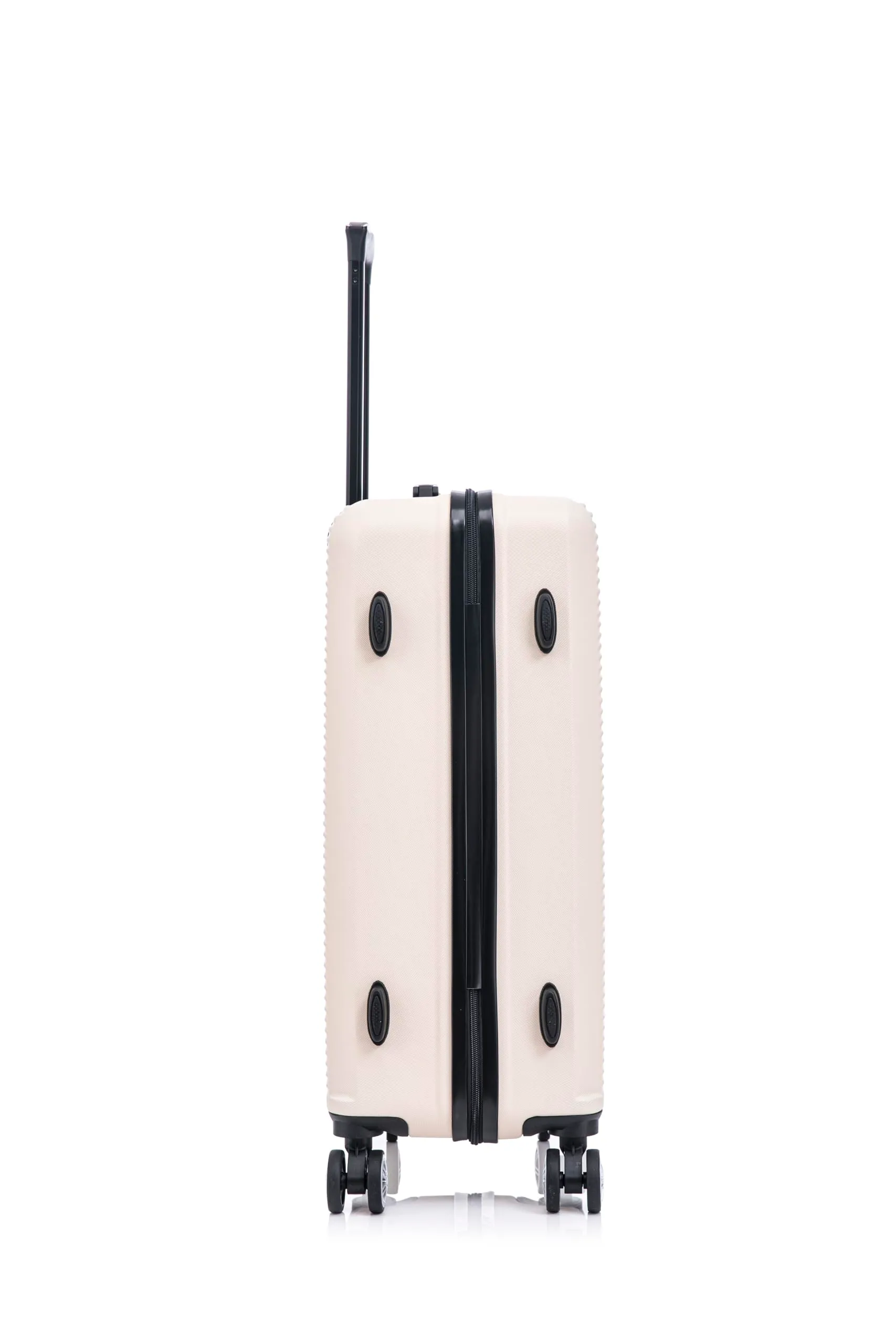 CELIMS - Valigia Grande 23 kg Rigida Leggera | Valigia da Stiva 75cm Donna | Lucchetto Integrato | ABS | Trolley Grande 75cm con 4 Ruote | Beige - immagine 9