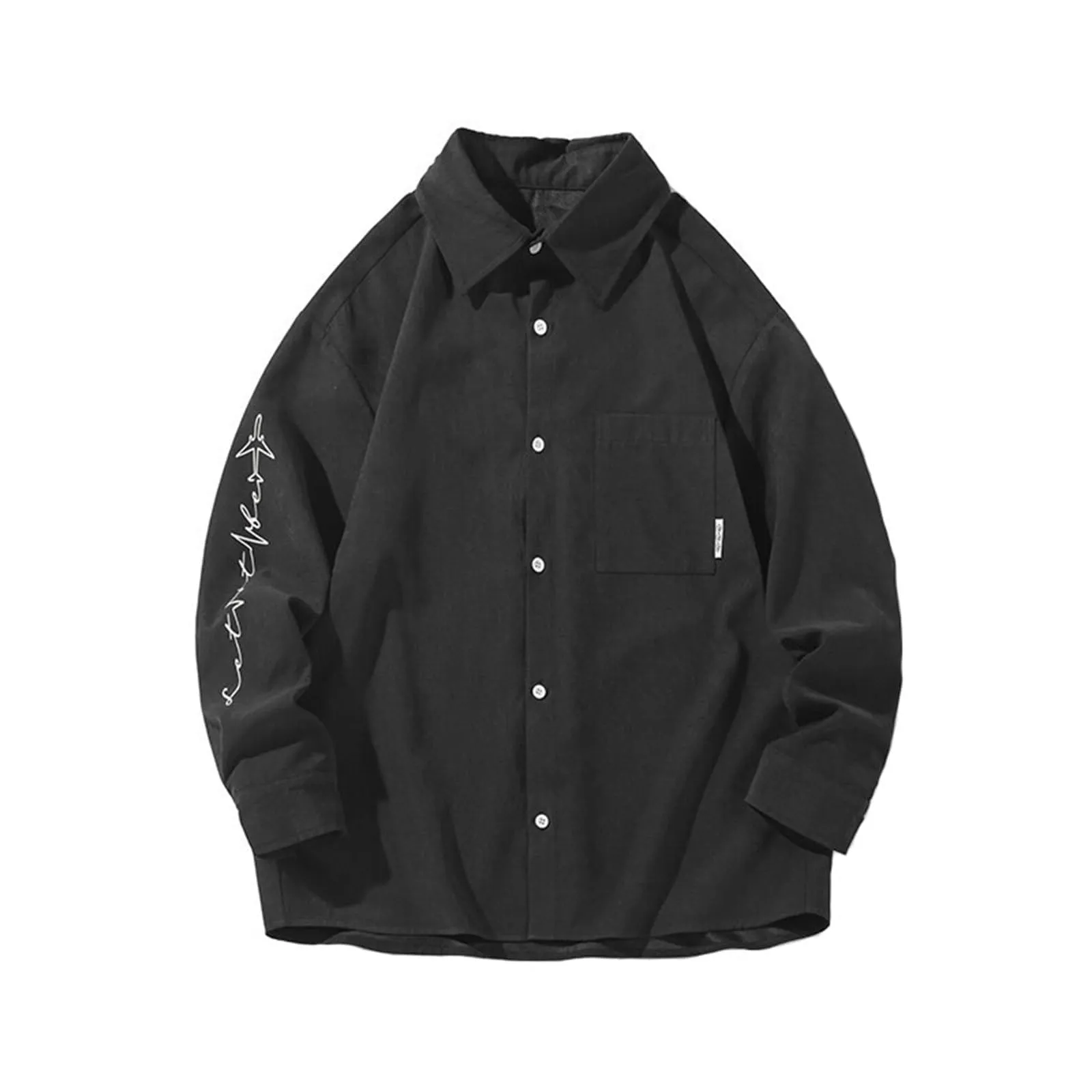 Mymyguoe - Camicia da lavoro da uomo a quadri, camicia da uomo per boscaiolo, camicia da tempo libero, longsleeve, camicia a maniche lunghe, camicia a quadri, camicia con revers, camicia button down - immagine 1