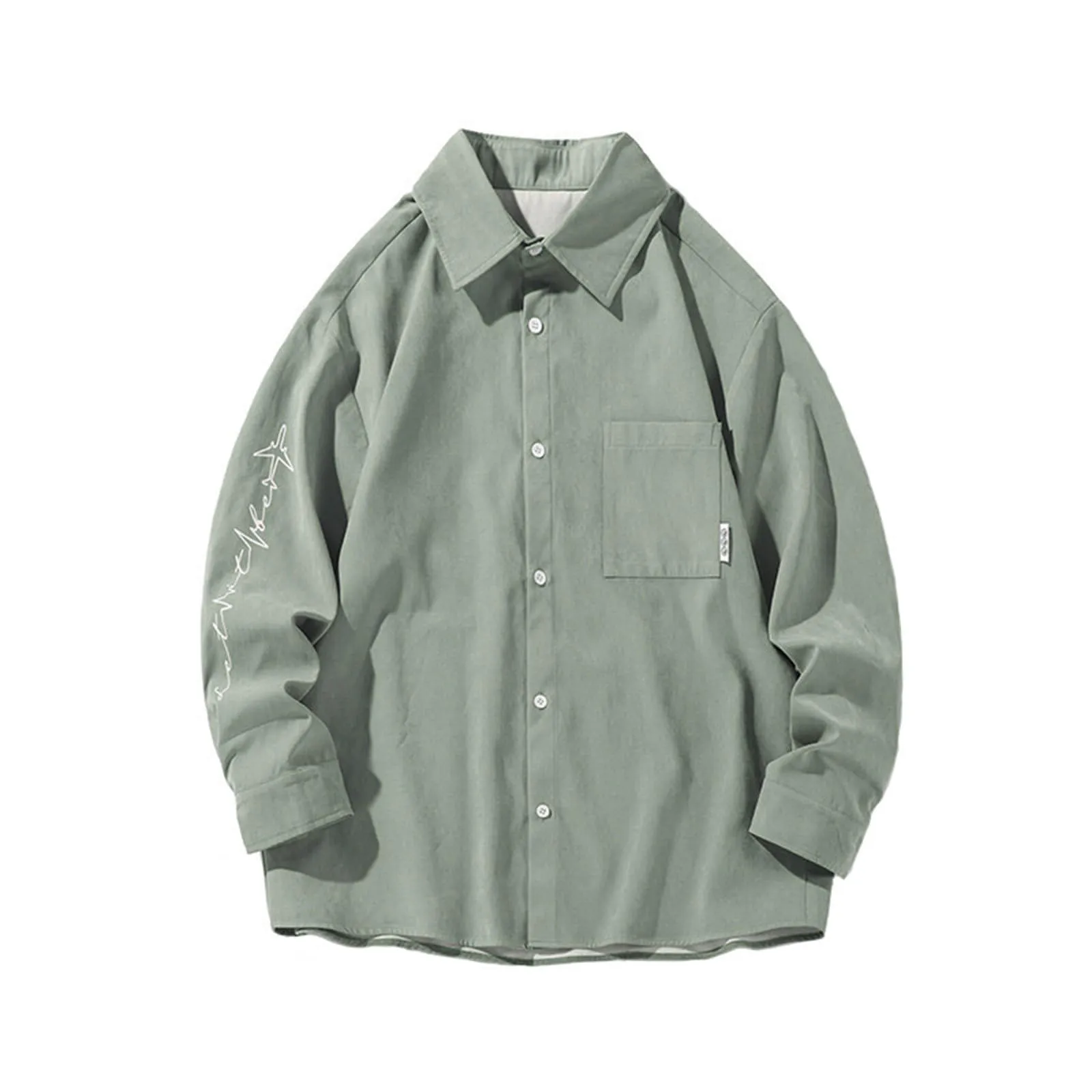 Mymyguoe - Camicia da uomo a quadri, camicia da uomo per boscaioli, camicia da uomo a maniche lunghe, camicia da uomo a quadri, camicia da uomo a revers, camicia da uomo a maniche lunghe, camicia da - immagine 2