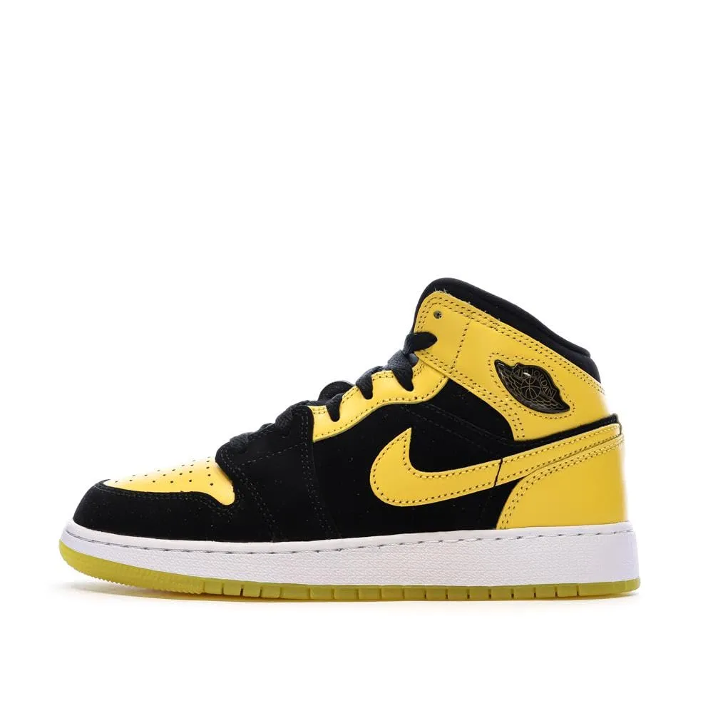 NIKE Scarpe Air Jordan 1 Mid Se (GS) Taglia 36 Codice HJ5940-071 Nero - immagine 1