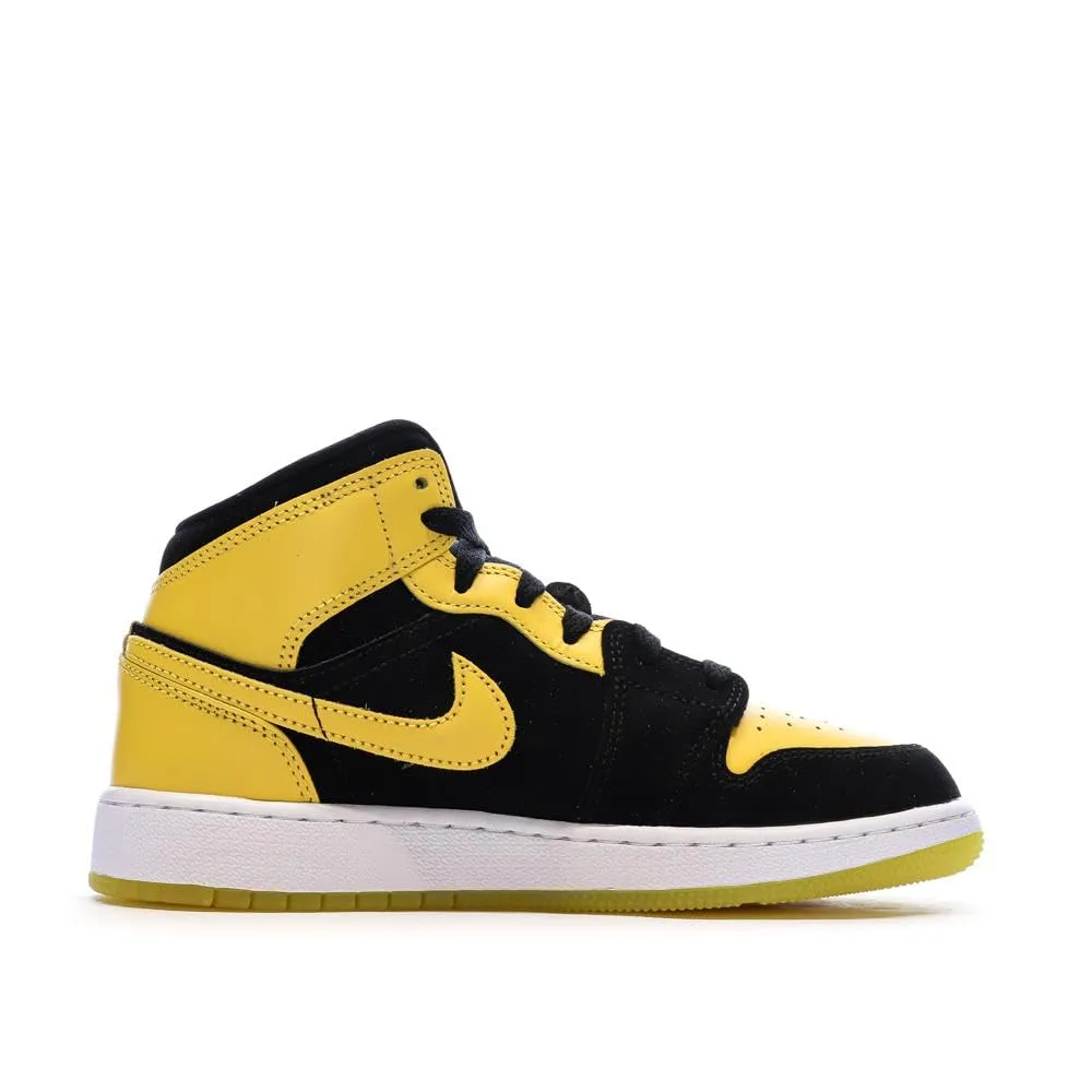NIKE Scarpe Air Jordan 1 Mid Se (GS) Taglia 36 Codice HJ5940-071 Nero - immagine 2