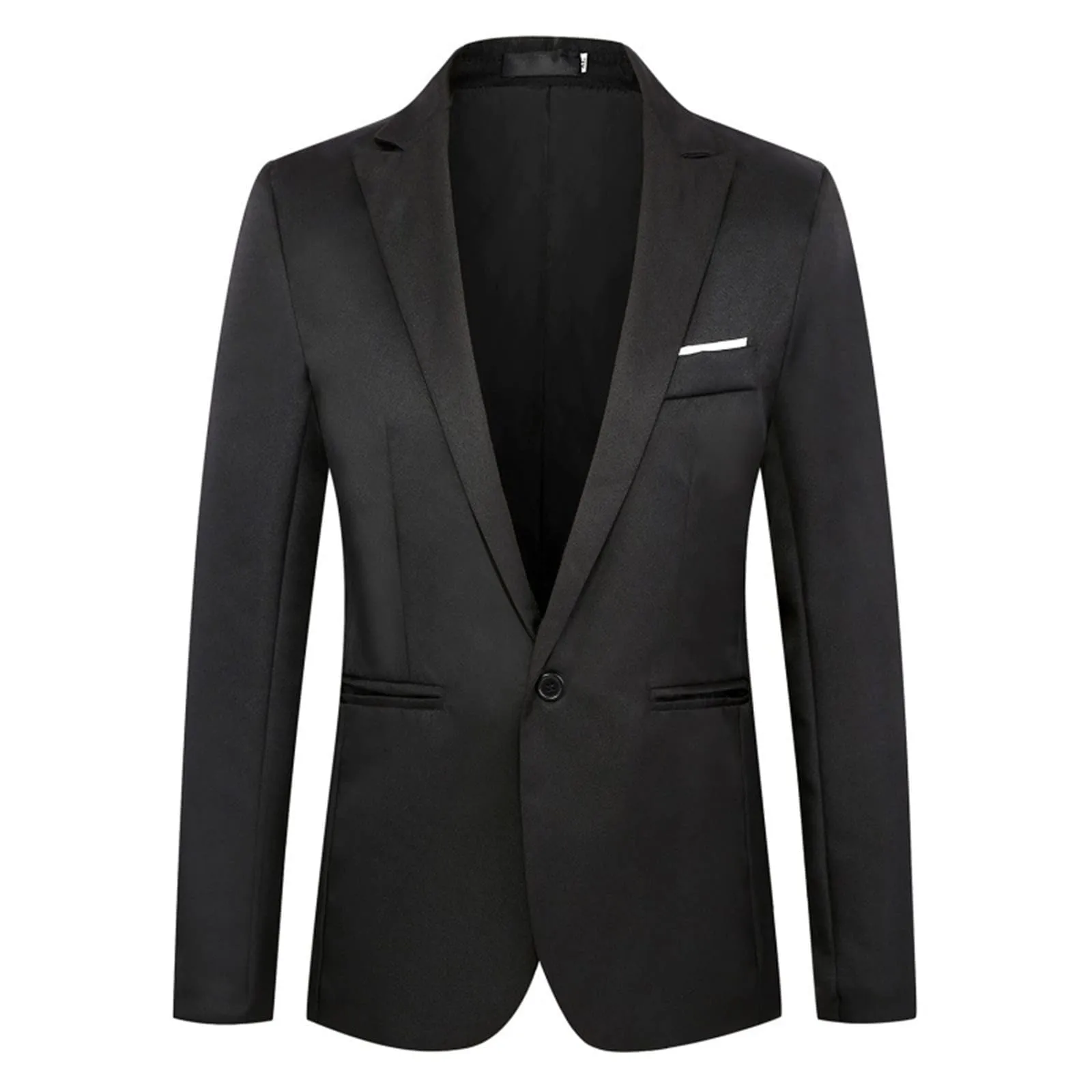 Uomo Blazer Elegante, Blazer a Quadri Casual Classico alla Moda Blazer Elegante Formale vestibilità Normale, Giacca Collo Coreana Jacket da Abito d'Affari Business Jacket Giacca - immagine 3