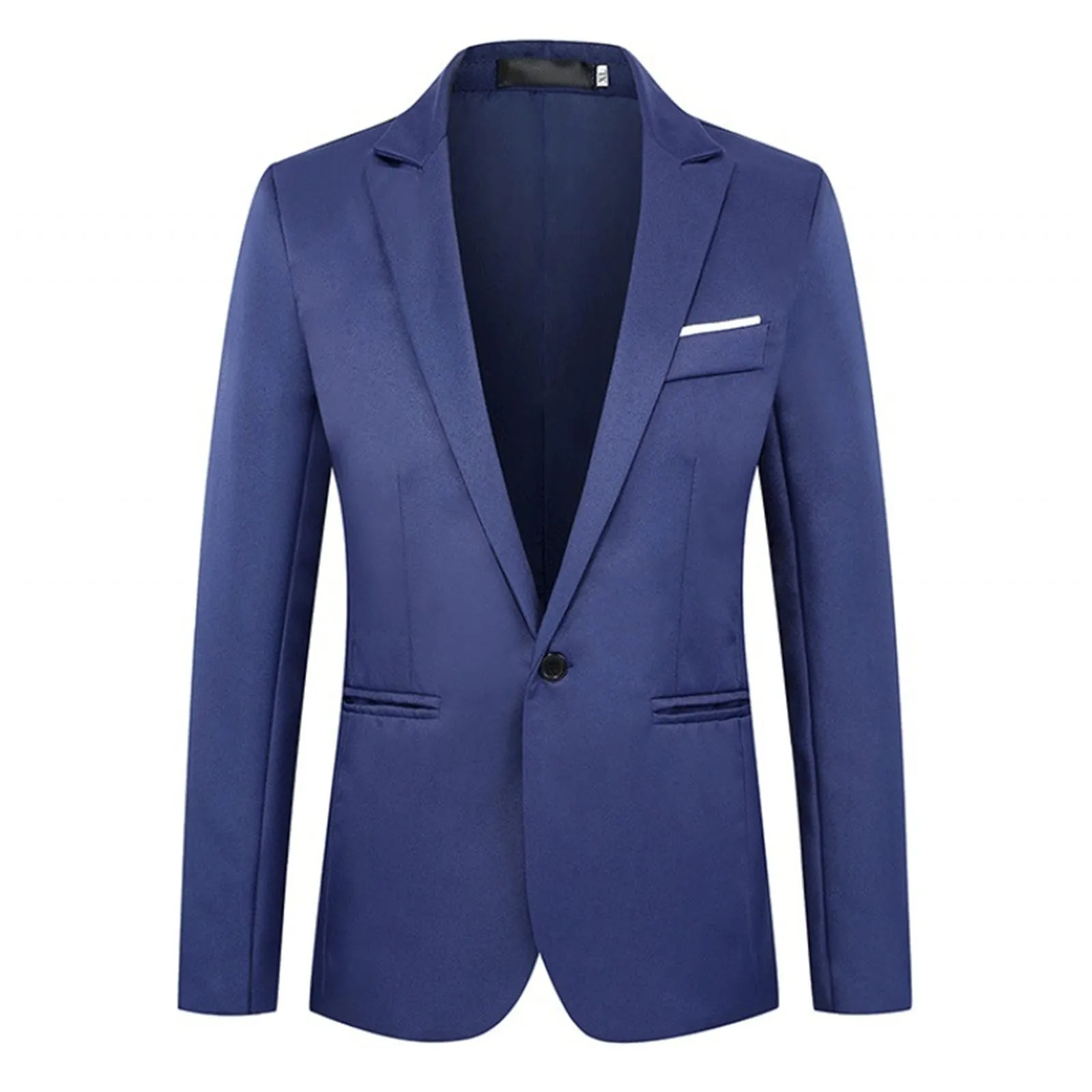 Blazer Uomo Elegante, Regular Fit Elegante Abito Slim Fit Giacche Vintage Plaid Giacca da Abito da Lavoro Formale Giacca da Abito da Smoking da Matrimonio Cappotti Moda Cappotto - immagine 3