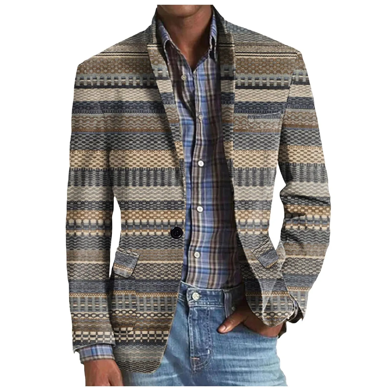 Blazer Giacca Uomo Slim Fit, Collo a Scialle 1 Bottone Slim Fit Giacca da Abito Formale vestibilità Normale Regular Fit Giacca Formale Casual Giacche da Abito Casual vestibilità Regolare - immagine 1