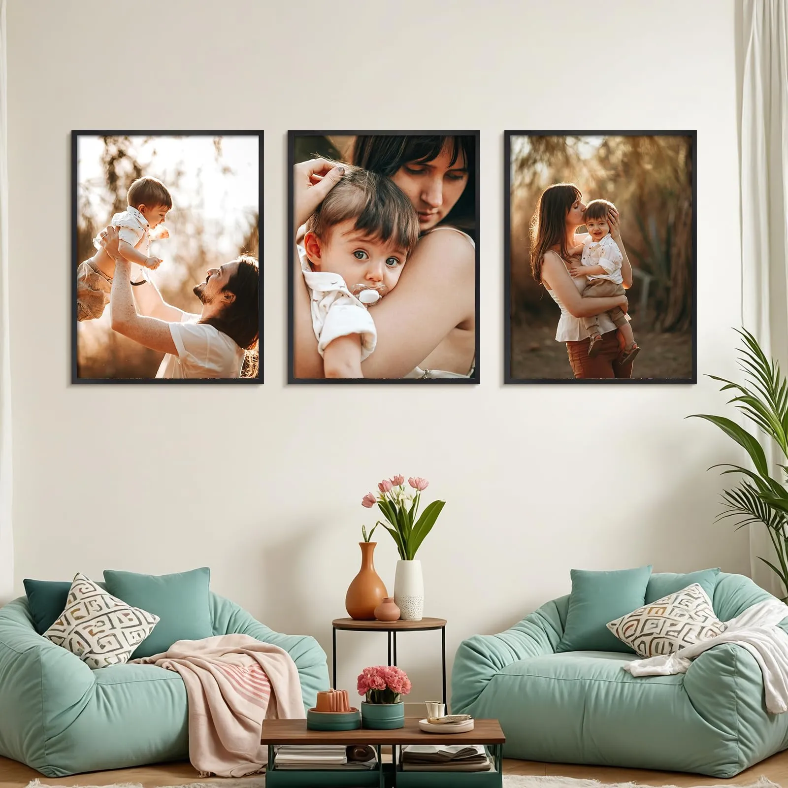 Ditwis Cornice 60x80 Nera, Alluminio Cornice per Poster, Foto e Opere d'Arte 80x60 cm, Porta Poster da Parete per Casa, Ufficio e Gallerie - immagine 5