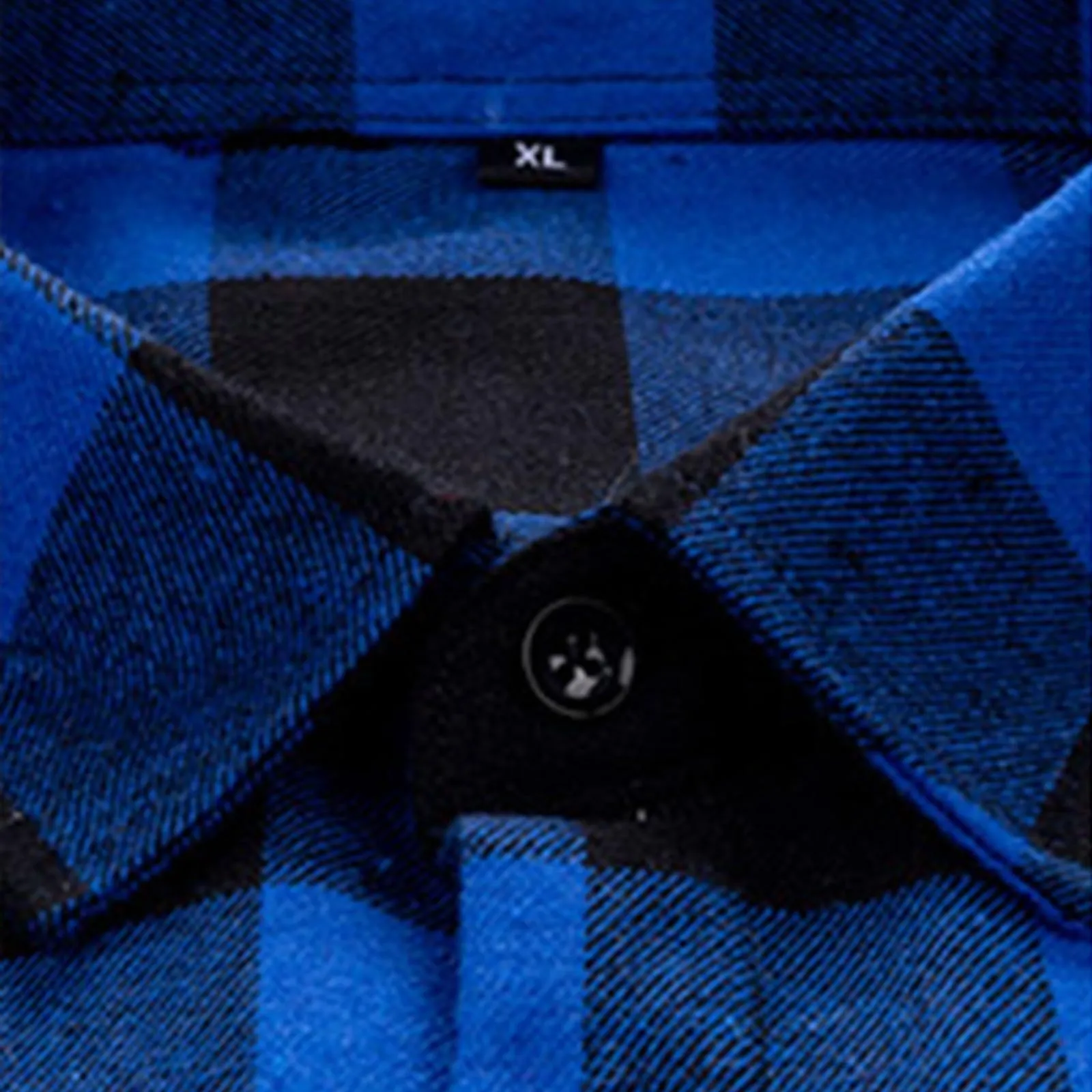 Mymyguoe - Camicia da uomo a quadri, camicia da lavoro, camicia da uomo, camicia da boscaiolo, camicia da tempo libero, longsleeve, camicia a maniche lunghe, camicia a quadri, camicia con revers - immagine 6