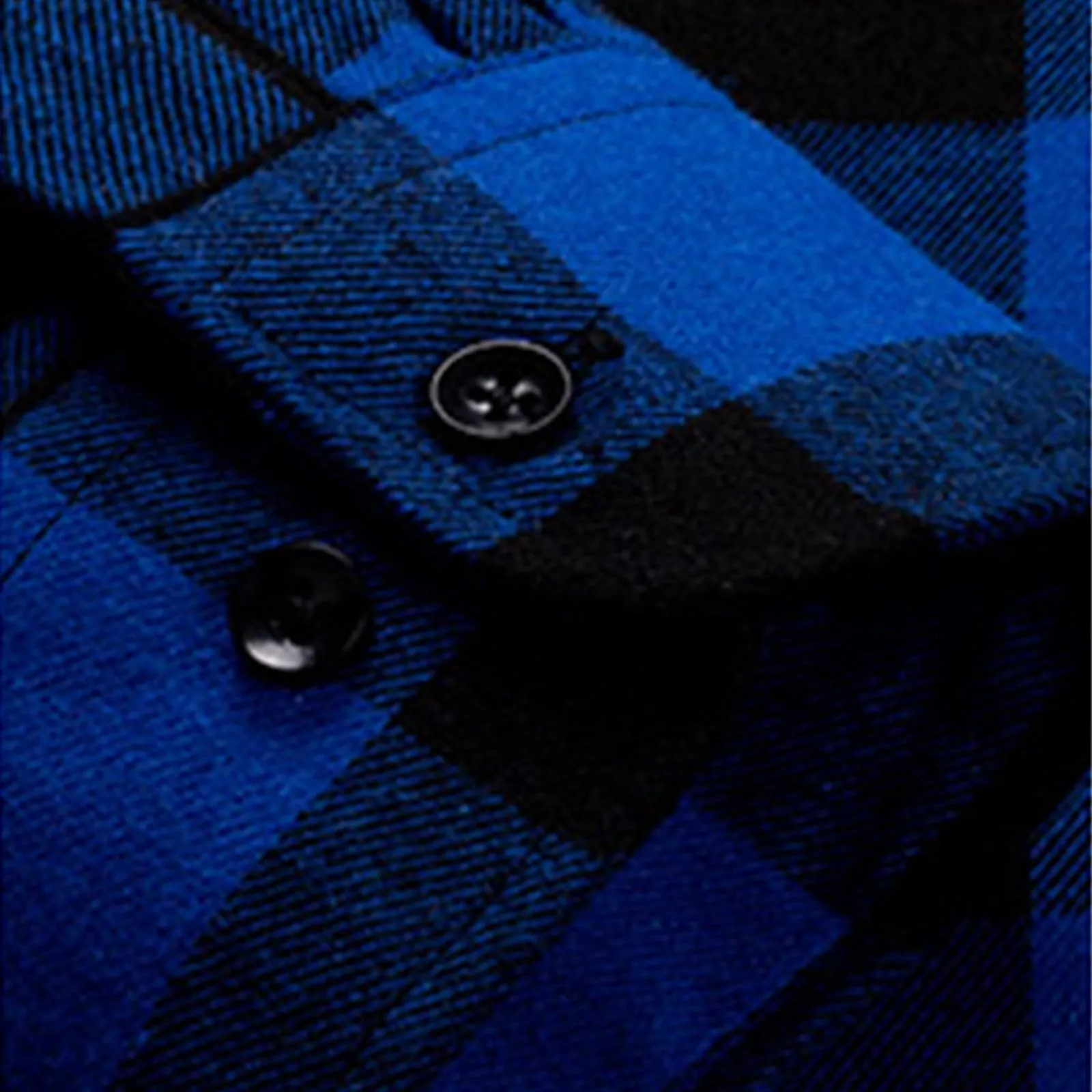 Mymyguoe - Camicia da uomo a quadri, camicia da lavoro, camicia da uomo, camicia da boscaiolo, camicia da tempo libero, longsleeve, camicia a maniche lunghe, camicia a quadri, camicia con revers - immagine 5