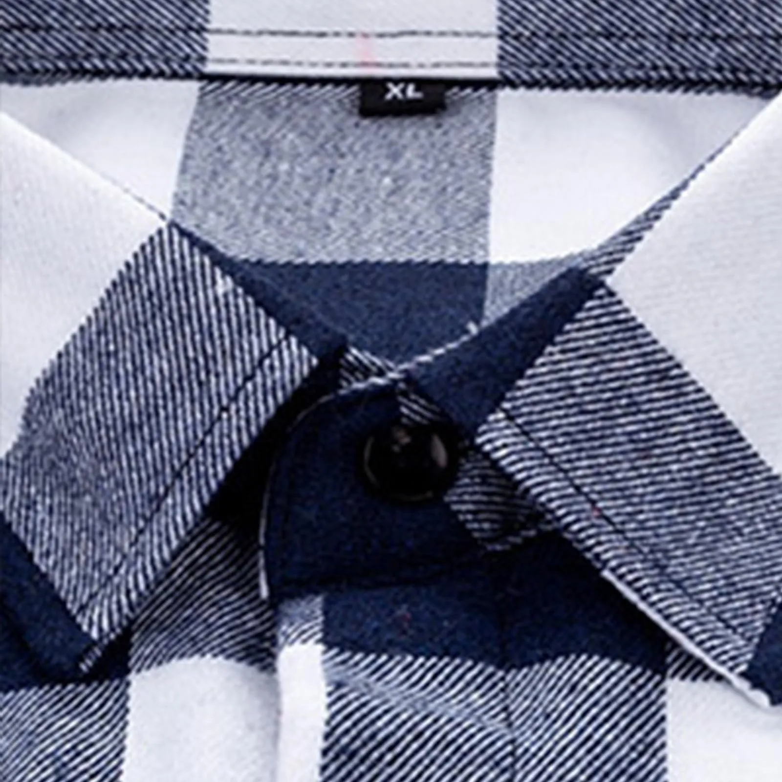 Mymyguoe - Camicia da lavoro da uomo a quadri, camicia da uomo da boscaiolo, camicia da tempo libero, longsleeve, camicia a maniche lunghe, camicia a quadri, camicia con revers, camicia button down - immagine 5