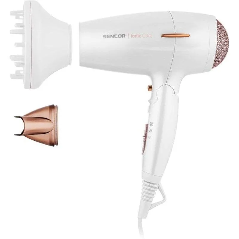 Phon Ionico Sencor SHD 7200GD 2000W 3 Temperature 2 Velocità Cool Shot Oro - immagine 1
