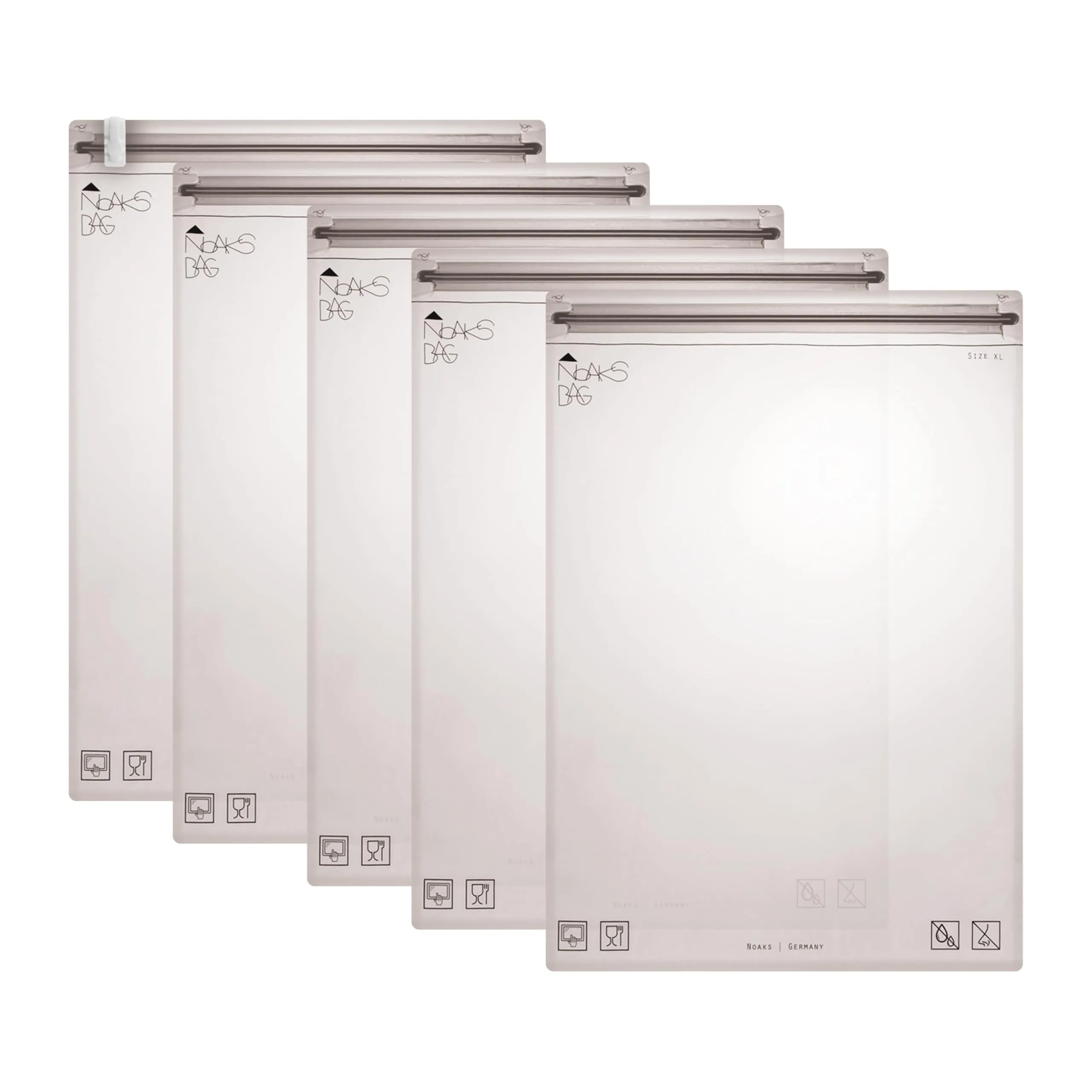 Noaks Bags, set da 5 sacchetti impermeabili (IPX8), antiodore, Taglia XL - immagine 1