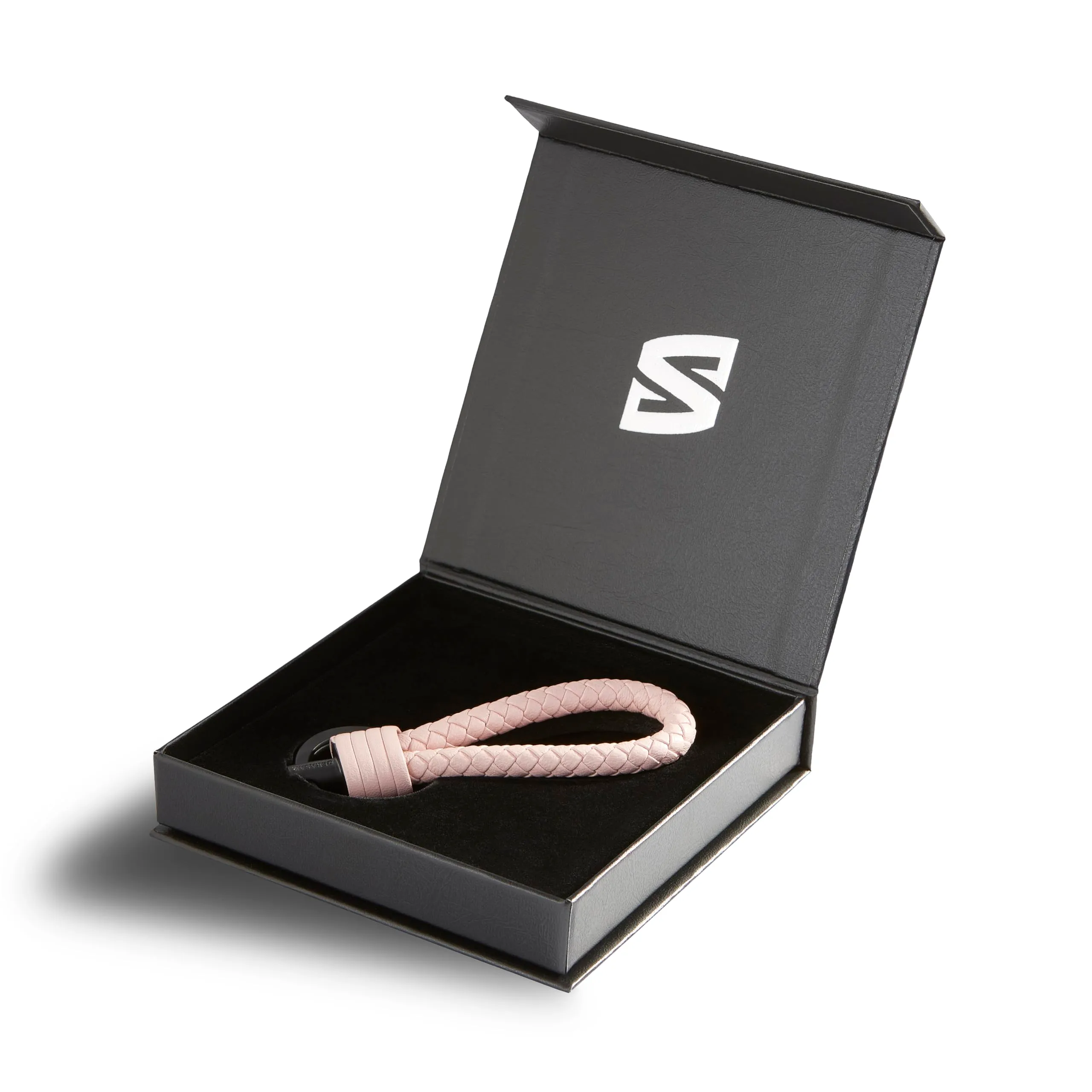 SERASAR Portachiavi Donna Pelle Rosa Auto Moto Casa Bicicletta Regalo - immagine 2