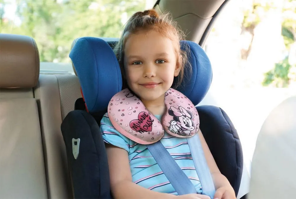 Tataway Cuscino da Viaggio per Bambini con Supporto per Collo per Auto, Aereo e Passeggino (Minnie) - immagine 3