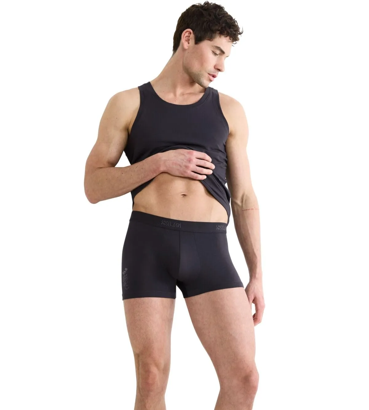 Sloggi Women's SLG Base Trunk C2P - Slip da Donna, Colore: Carbone, L (Confezione da 2), Carbone, L - immagine 2