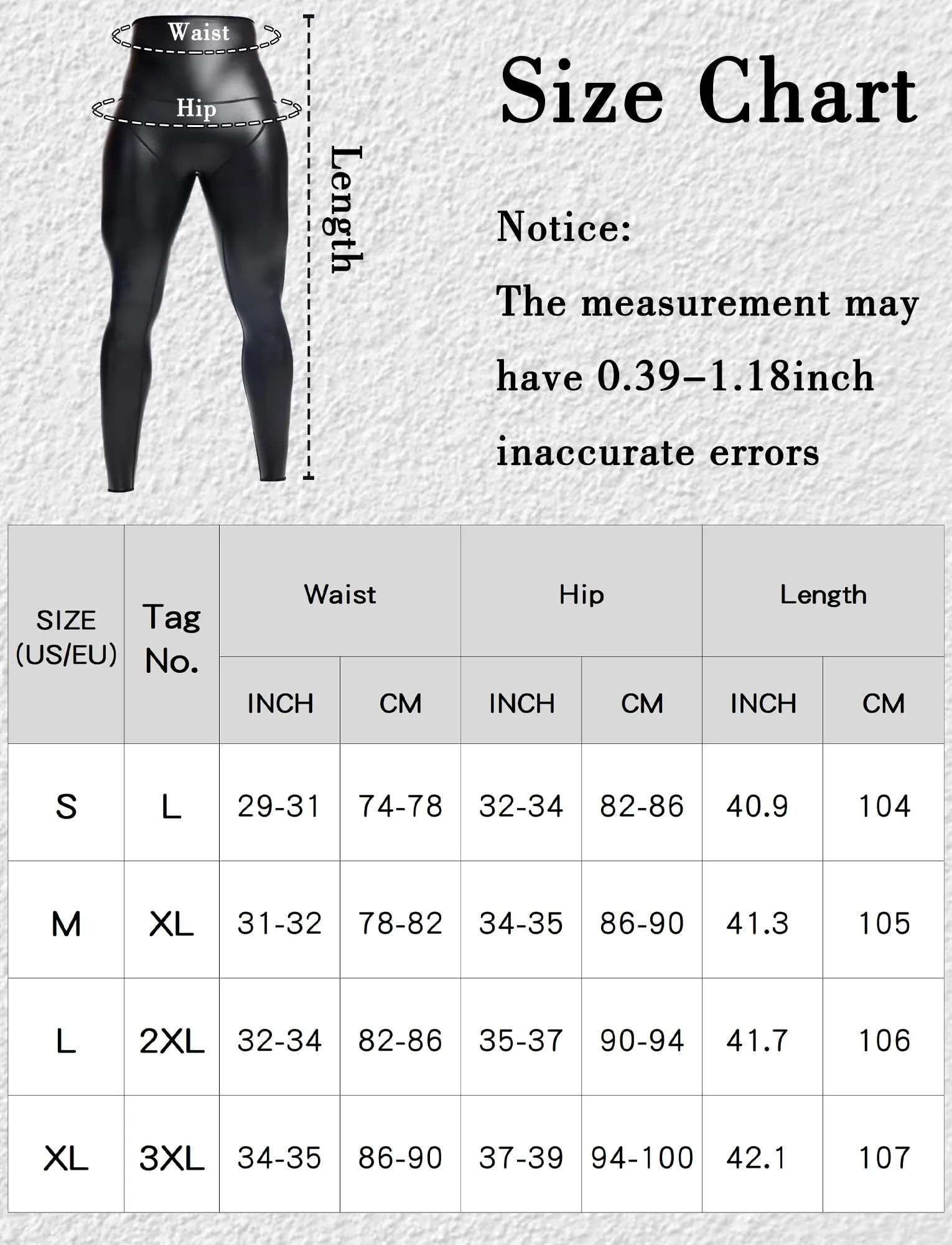 Ausing Leggings di Pelle da Uomo Pantaloni in Ecopelle Slim Fit Leggings Sportivi Vita Alta Wetlook Pantaloni Aderenti per Discoteca Clubwear Nero S - immagine 6