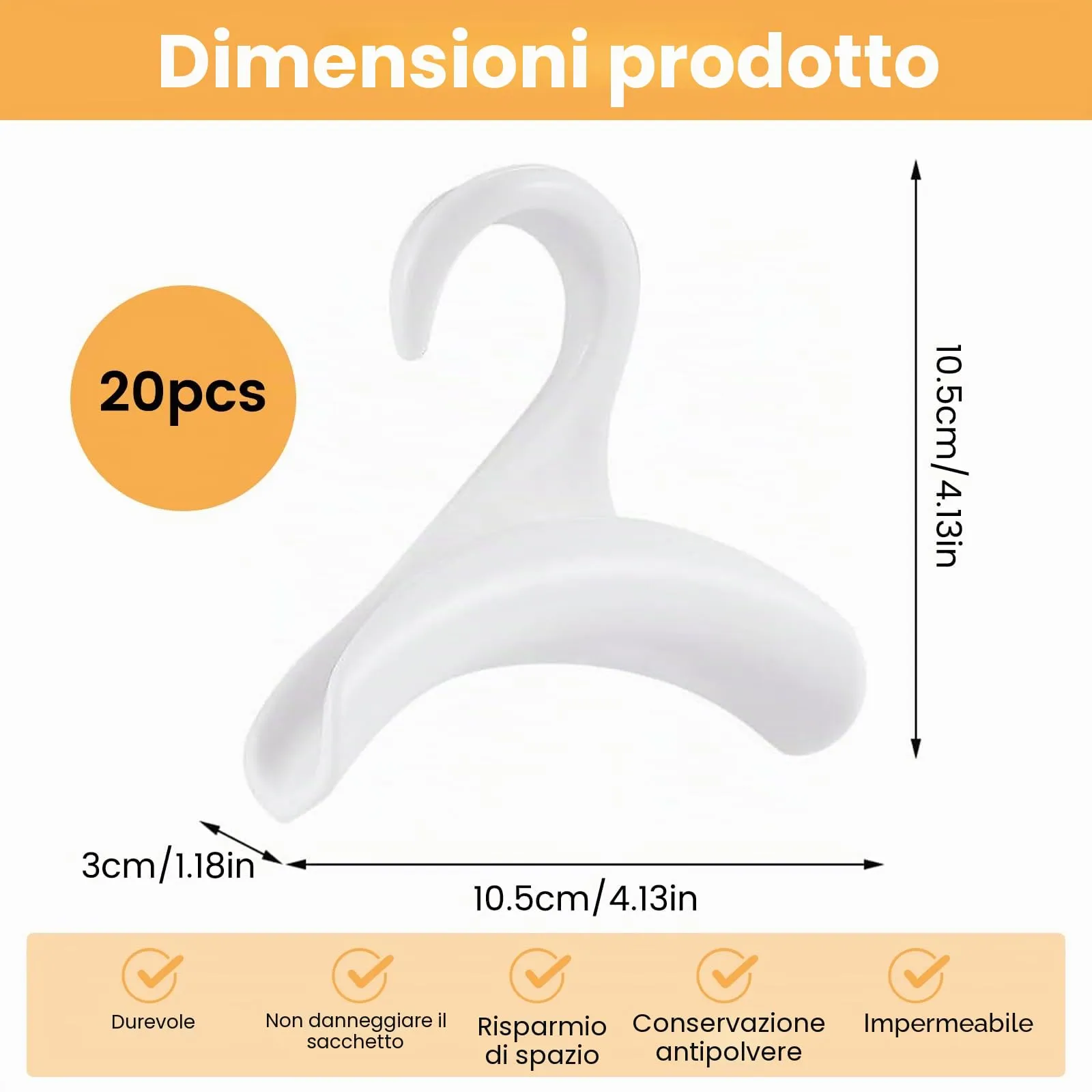HSMHLYYB 20 Pezzi Ganci Per Borse Appendiabiti, Appendi Borse, Ganci Per Borsa Armadio, Ganci Organizzatore, Portaborse Appendino Borse Hook, Per Appendere Borse Tote, Zaini, Cappelli, Cravatte - immagine 2