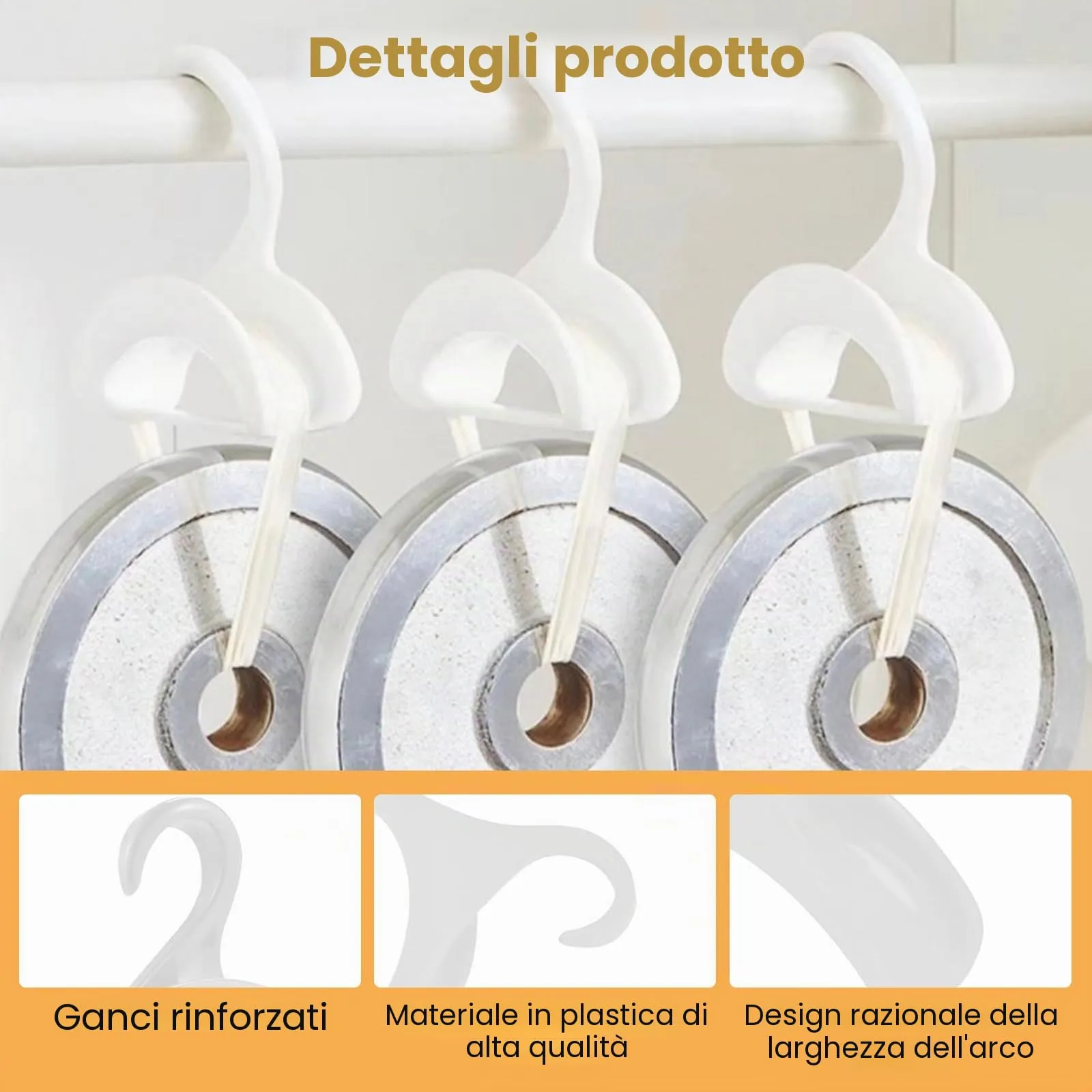 HSMHLYYB 20 Pezzi Ganci Per Borse Appendiabiti, Appendi Borse, Ganci Per Borsa Armadio, Ganci Organizzatore, Portaborse Appendino Borse Hook, Per Appendere Borse Tote, Zaini, Cappelli, Cravatte - immagine 4