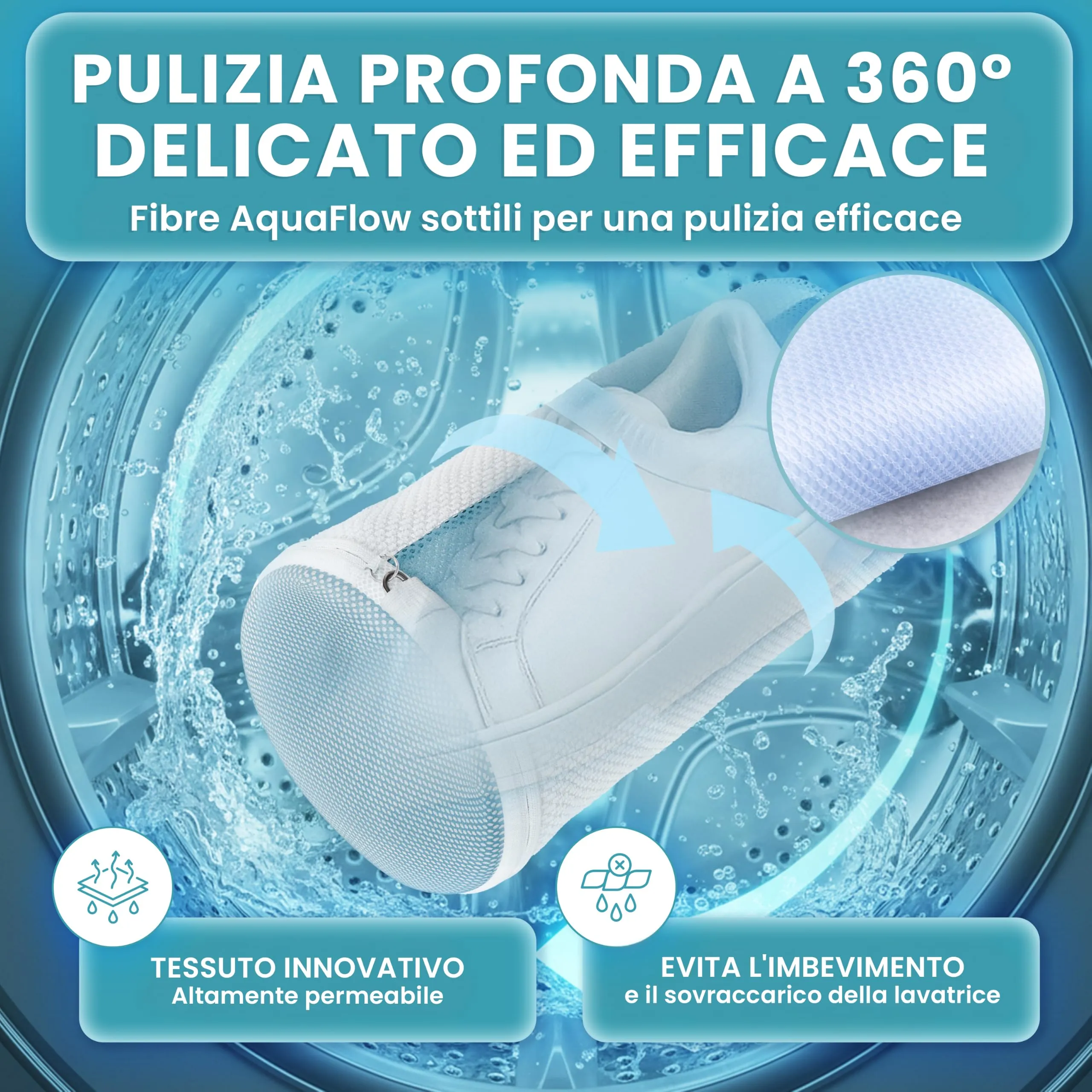 Washmate Borsa per il lavaggio delle scarpe - immagine 2
