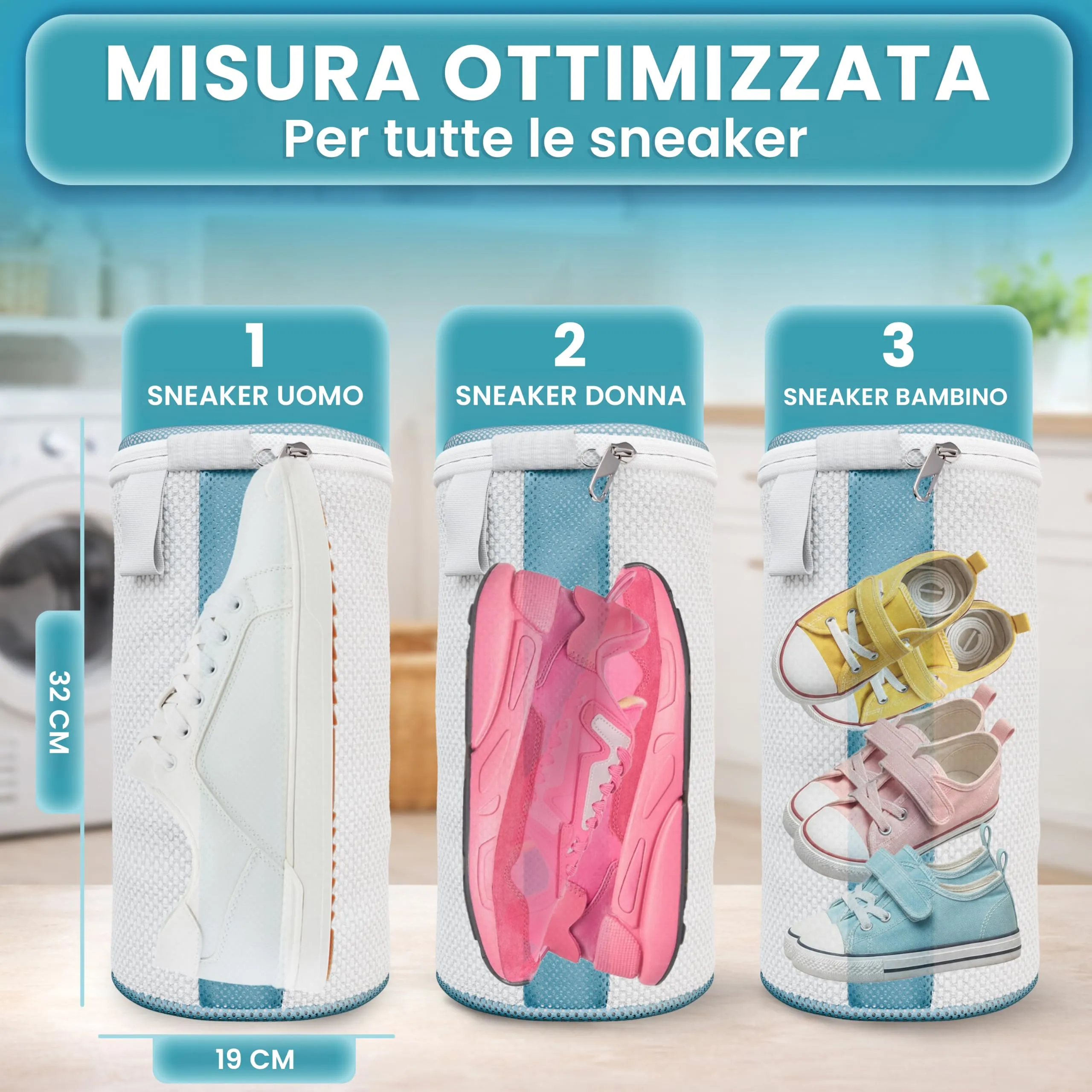 Washmate Borsa per il lavaggio delle scarpe - immagine 6