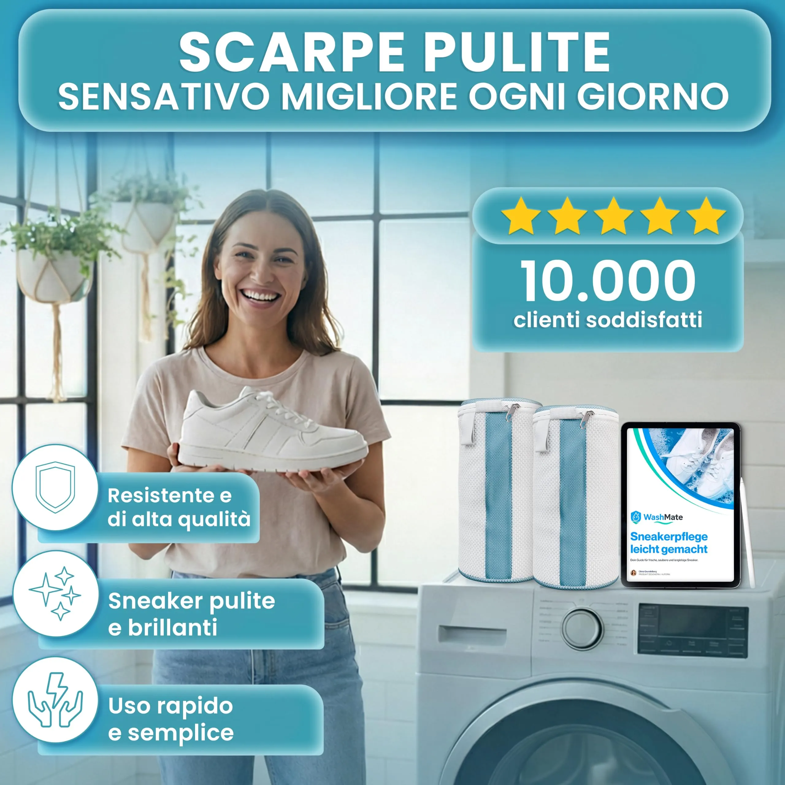 Washmate Borsa per il lavaggio delle scarpe - immagine 8