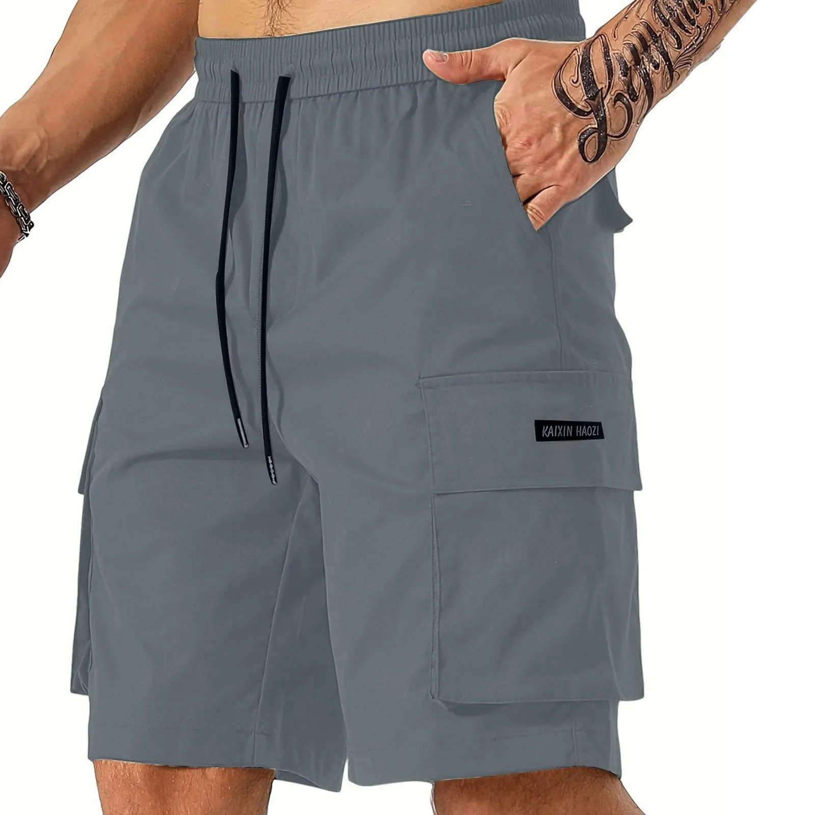 Generico Cargo Shorts Uomo, Short Bermuda Leggero Estivi Mimetici Corti Tattici Trekking Cargo Leggeri Sportivi Militare Estivo Lavoro Bermuda Uomo Estivi, XL - immagine 3