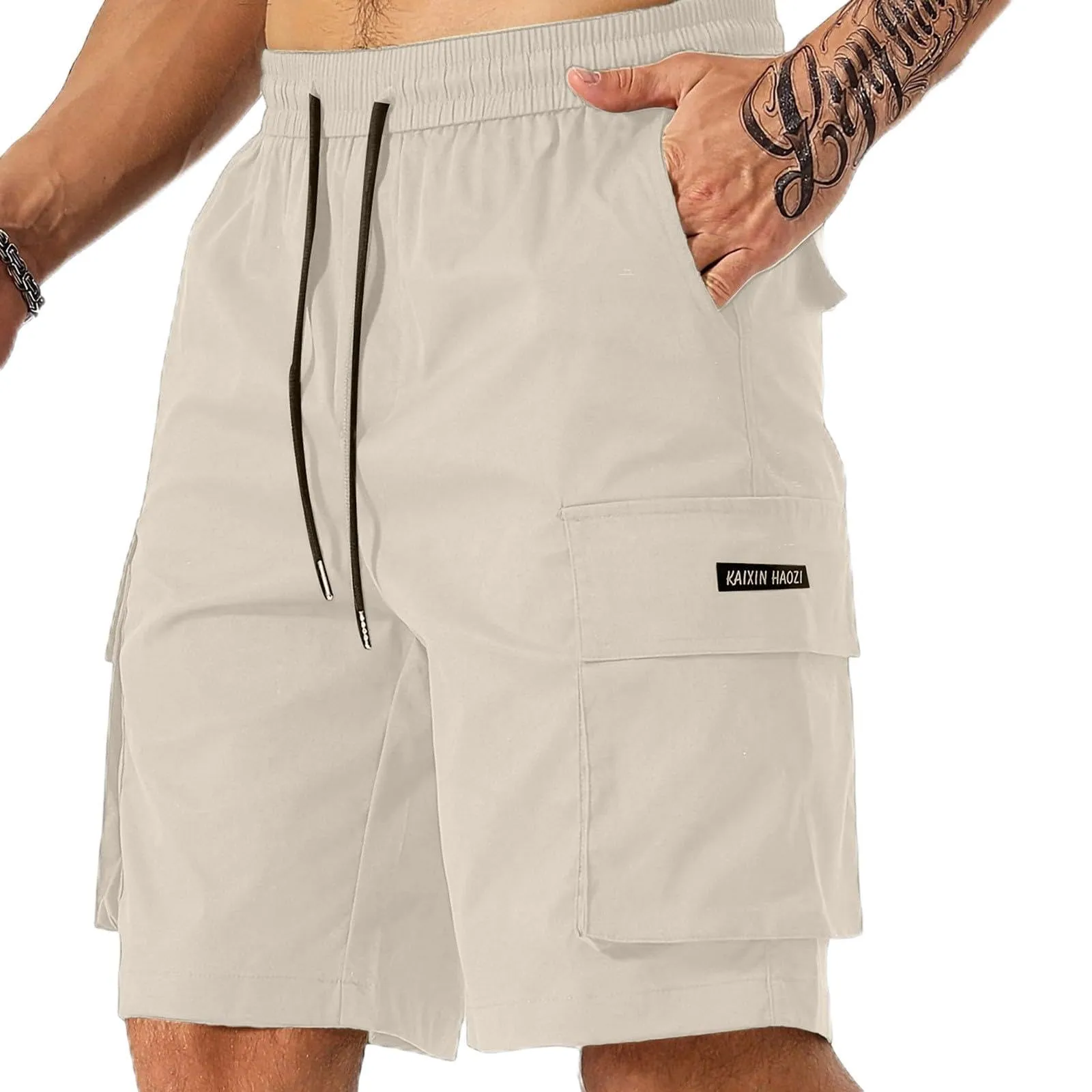 Generico Cargo Uomo Corti, Tattici Leggero Bermuda Trekking Mimetici Estivi Militare Lavoro Estivo Cargo Leggeri Sportivi Short Pantaloni Lavoro Uomo Corti, M - immagine 1