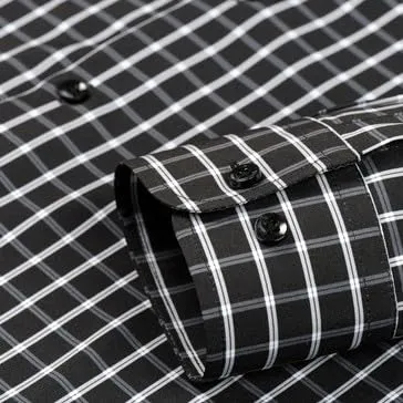 NaLatia Uomo Camicia Casual in Popeline a Maniche Lunghe vestibilità Regular - immagine 5