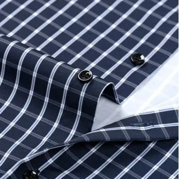 NaLatia Uomo Camicia Casual in Popeline a Maniche Lunghe vestibilità Regular - immagine 4