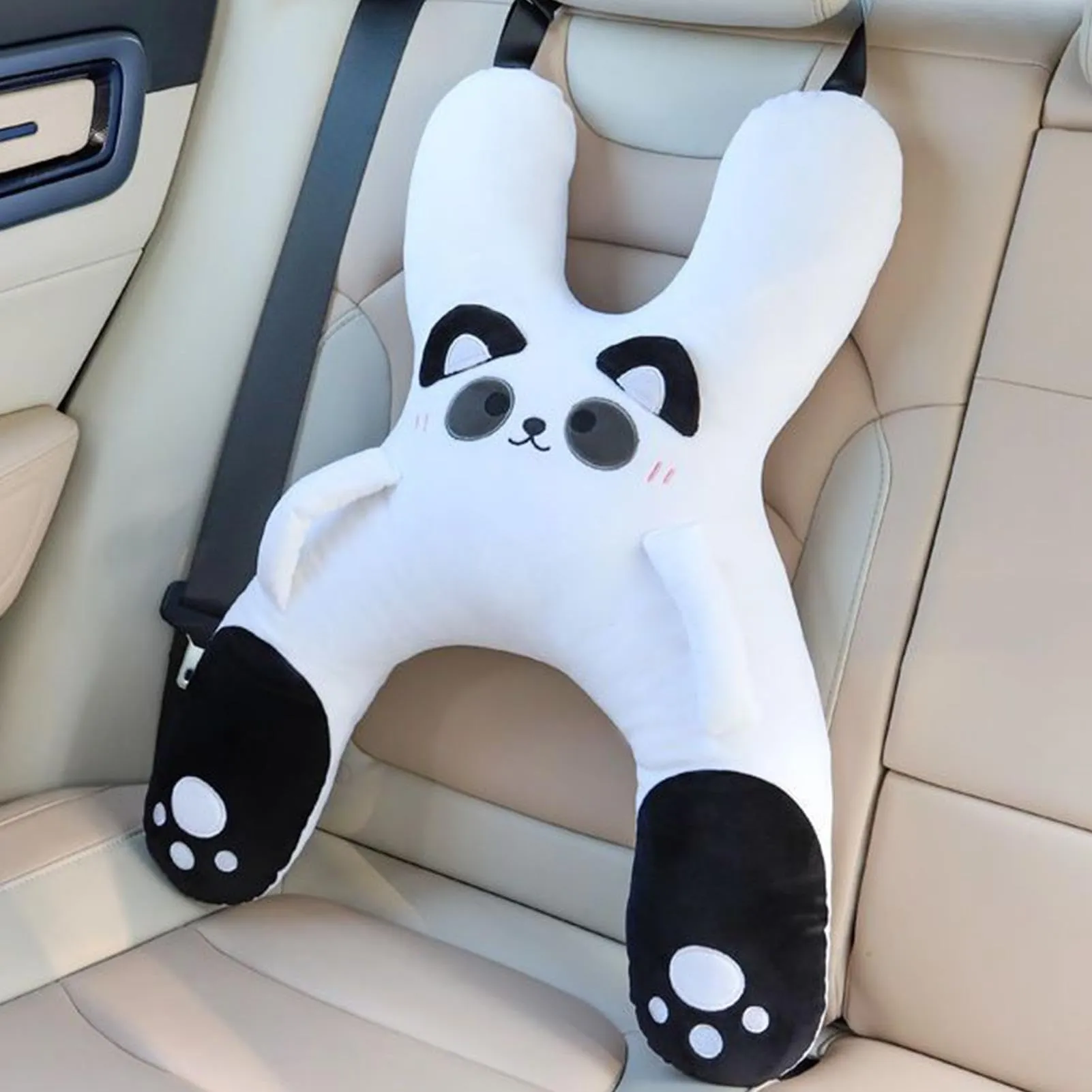 Cuscino Da Viaggio Per Bambini In Auto Supporto Testa Morbido in Peluche da - immagine 6