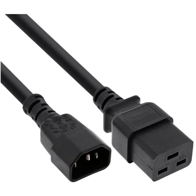 Cavo di alimentazione DLH DY-WU5274 2,5 m IEC C14 a IEC C19 10 A Nero - immagine 1