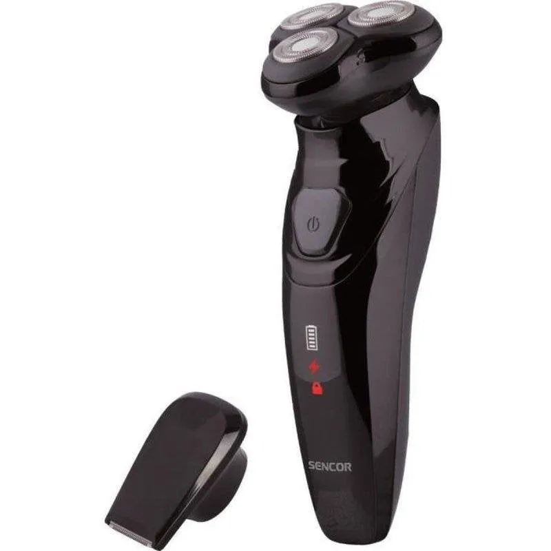 Rasoio Viso Sencor SMS 5510BK Senza Fili 60min Secco 3 Testine Ricarica Rapida - immagine 1