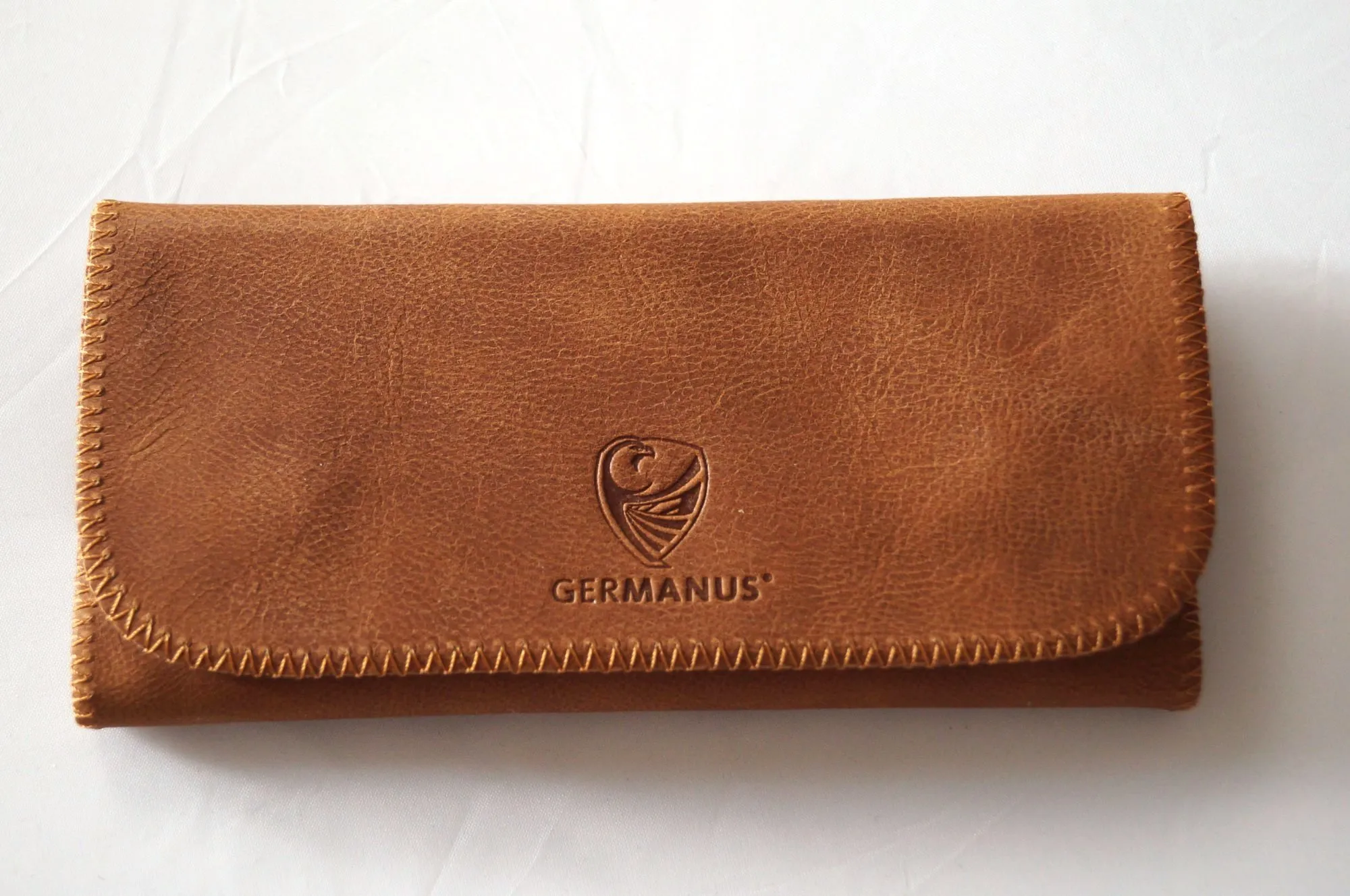 GERMANUS Albrunus - Astuccio Porta Tabacco, Vera Pelle, Made in EU, Fatto a Mano, Marrone - immagine 3