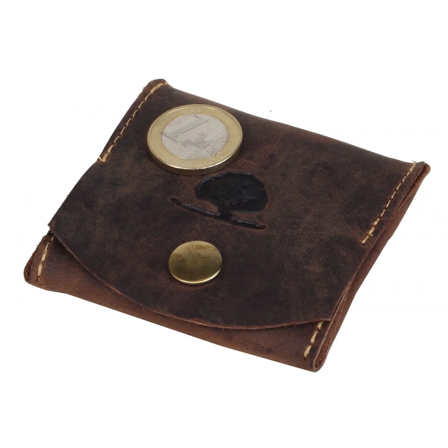 Greenburry Vintage portafoglio portamonete pelle 7,5 cm - immagine 3