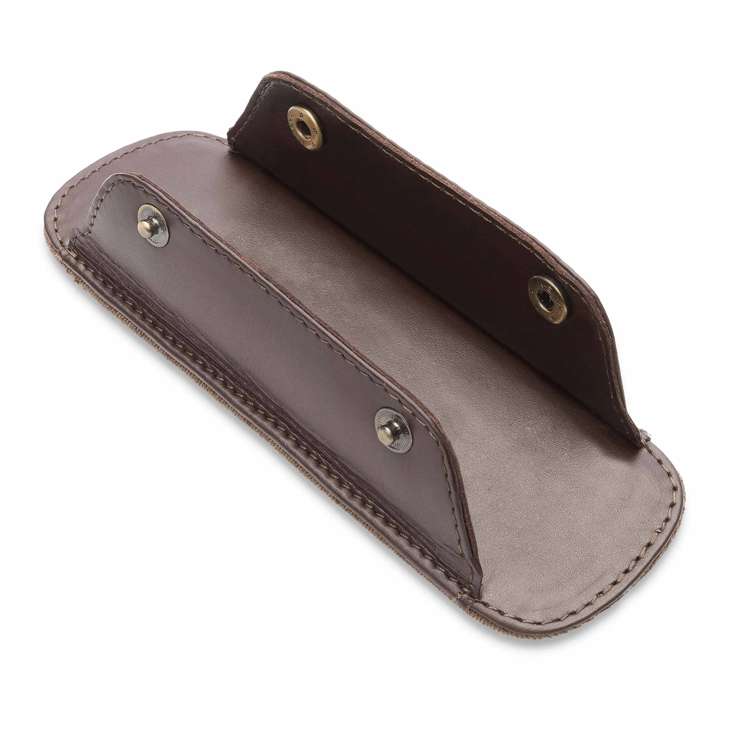 LEABAGS Imbottitura per spalla in vera pelle bufalo | vintage | Tracolla per borse | Imbottitura per spalla premium con spalline imbottite e rivestimento antiscivolo | 18x6cm | Choco - immagine 3