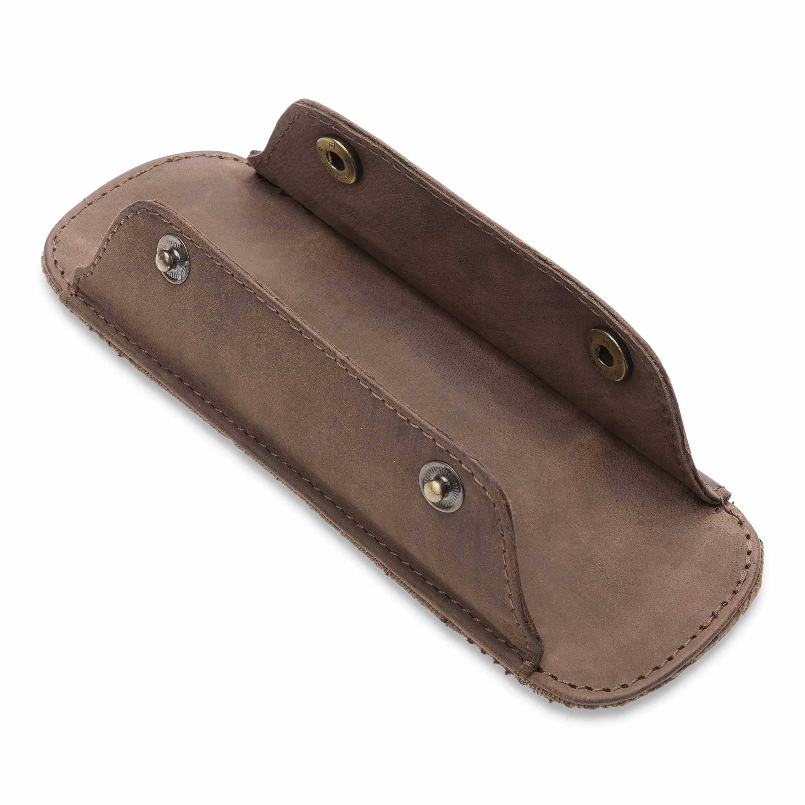 LEABAGS Imbottitura per spalla in vera pelle bufalo | vintage | Tracolla per borse | Imbottitura per spalla premium con spalline imbottite e rivestimento antiscivolo | 18x6cm | Marrone scuro naturale - immagine 3