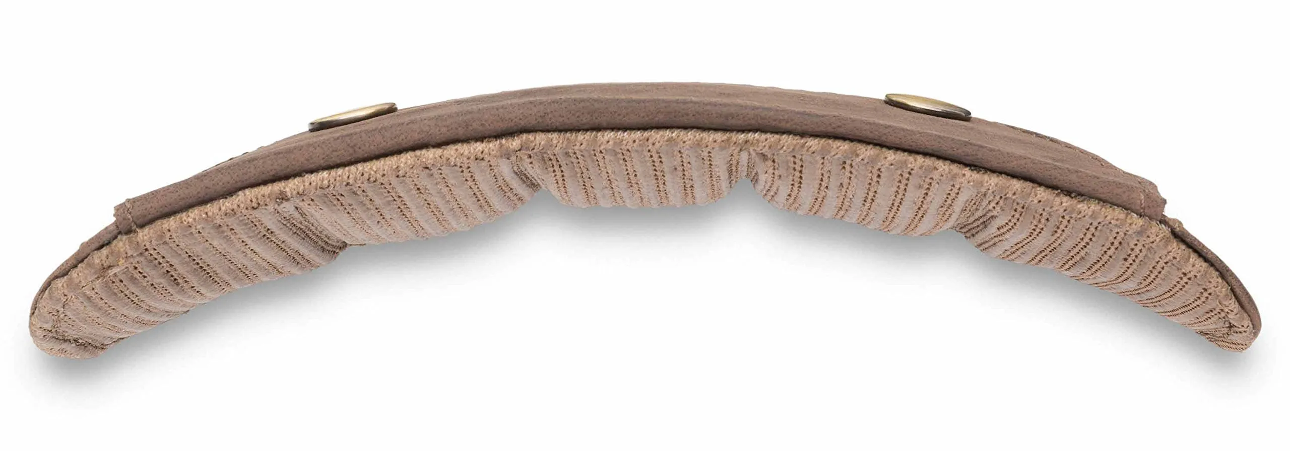 LEABAGS Imbottitura per spalla in vera pelle bufalo | vintage | Tracolla per borse | Imbottitura per spalla premium con spalline imbottite e rivestimento antiscivolo | 18x6cm | Marrone scuro naturale - immagine 6