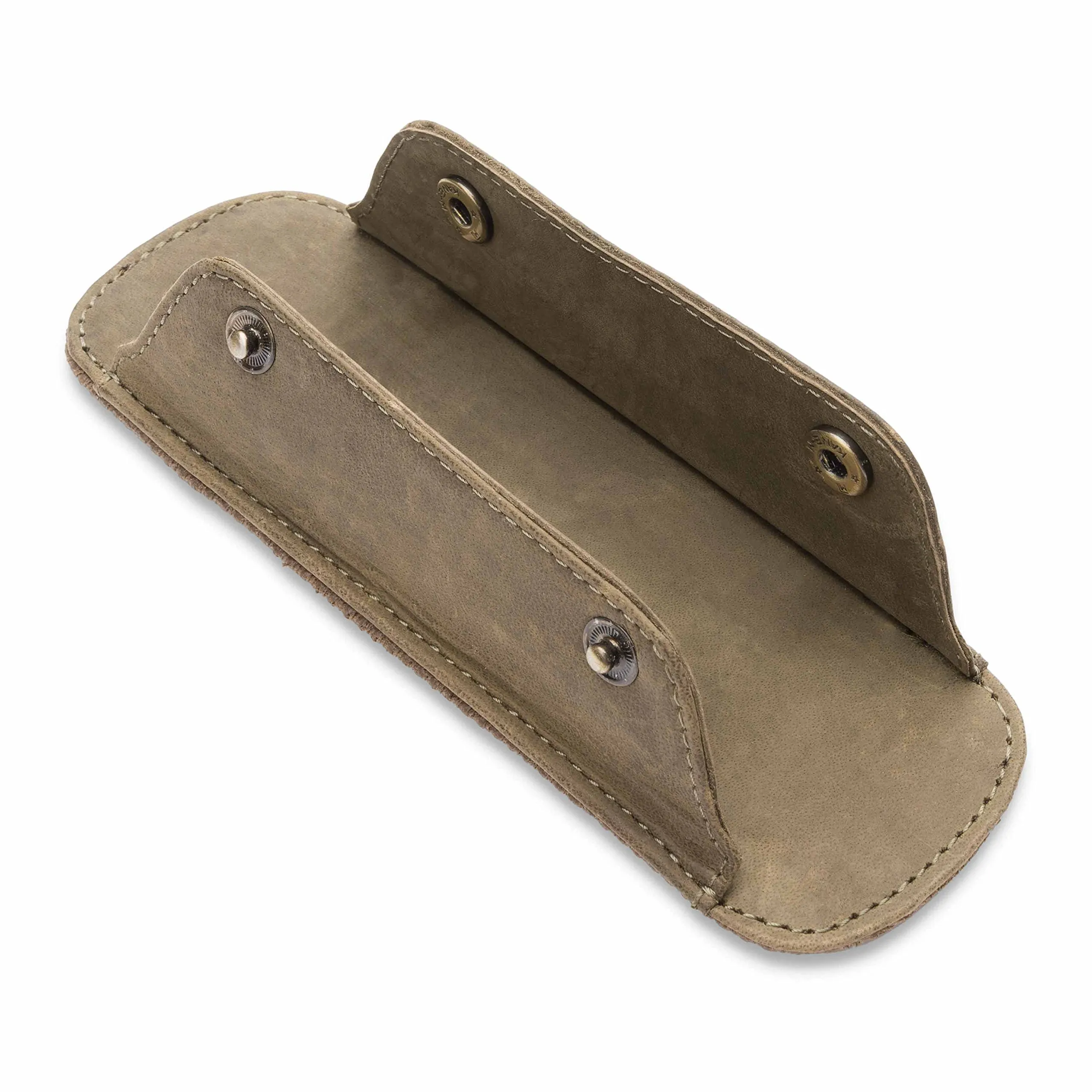 LEABAGS Imbottitura per spalla in vera pelle bufalo | vintage | Tracolla per borse | Imbottitura per spalla premium con spalline imbottite e rivestimento antiscivolo | 18x6cm | Verde naturale - immagine 3