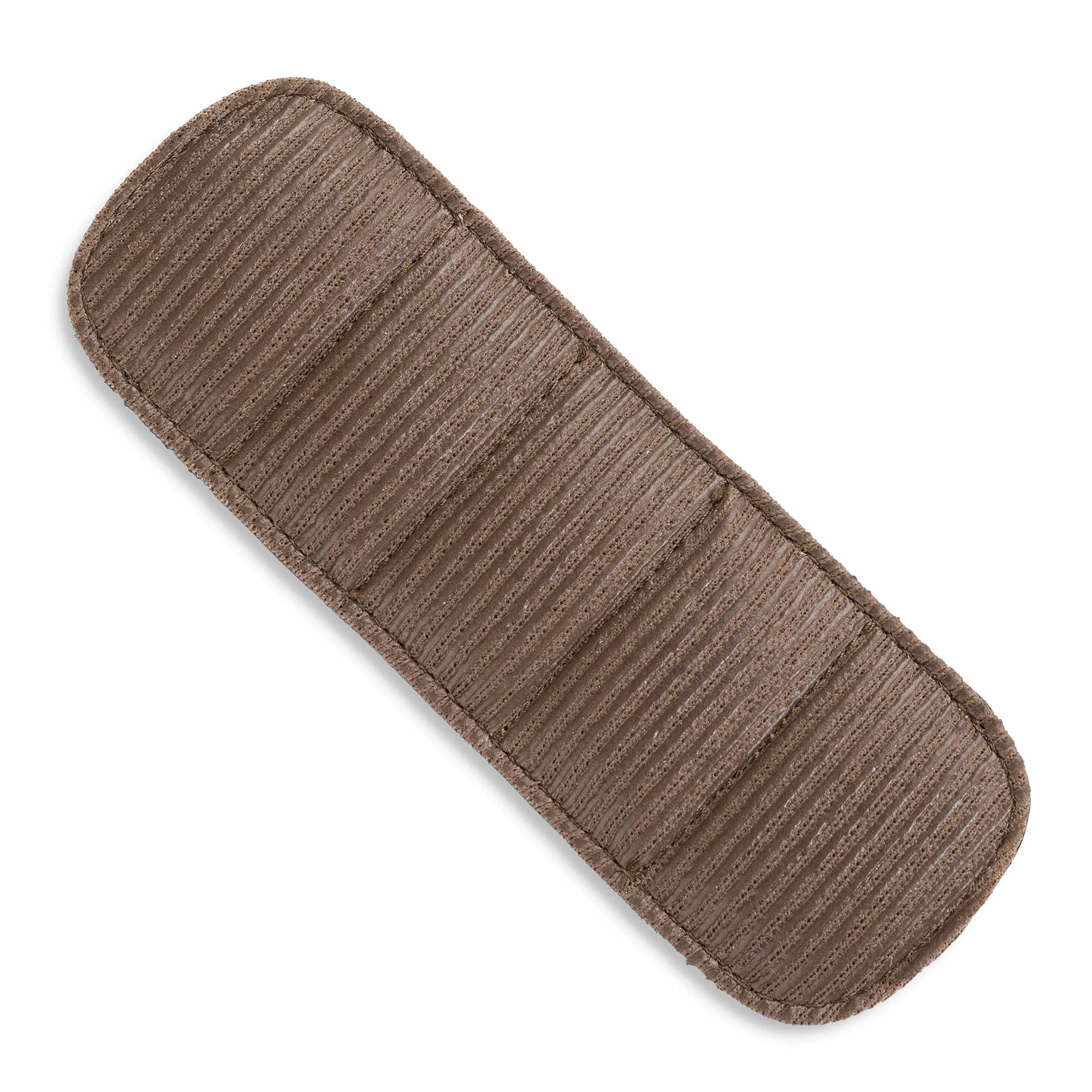 LEABAGS Imbottitura per spalla in vera pelle bufalo | vintage | Tracolla per borse | Imbottitura per spalla premium con spalline imbottite e rivestimento antiscivolo | 18x6cm | Verde naturale - immagine 4