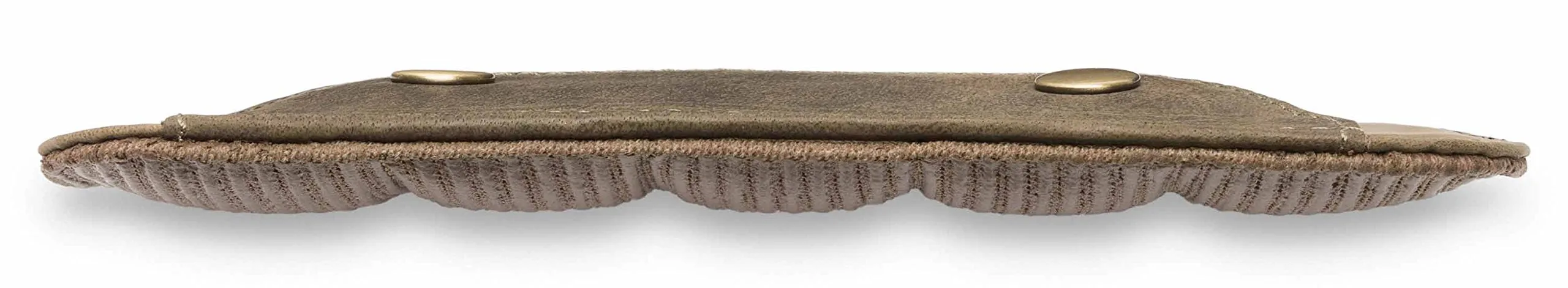 LEABAGS Imbottitura per spalla in vera pelle bufalo | vintage | Tracolla per borse | Imbottitura per spalla premium con spalline imbottite e rivestimento antiscivolo | 18x6cm | Verde naturale - immagine 5