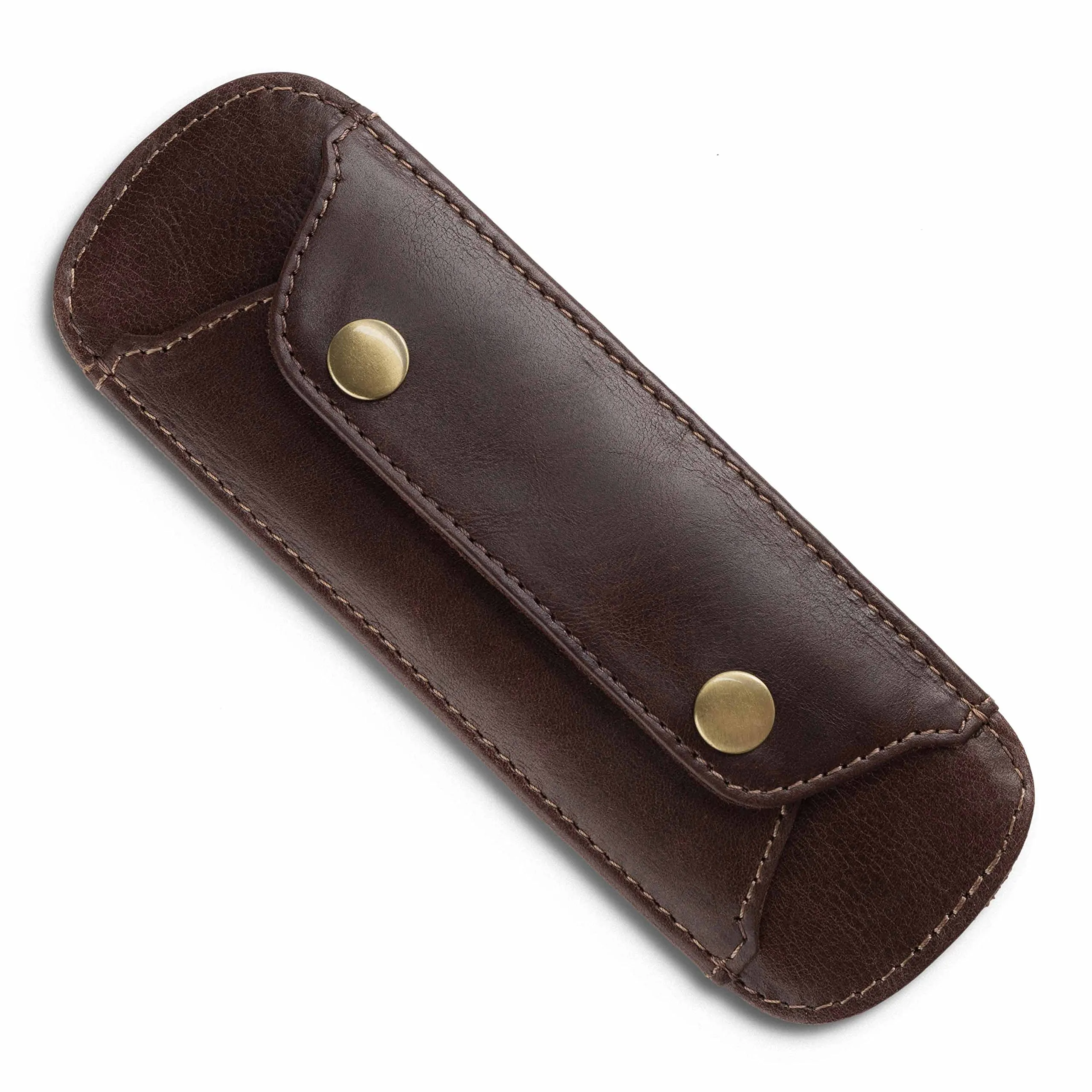 LEABAGS Imbottitura per spalla in vera pelle bufalo | vintage | Tracolla per borse | Imbottitura per spalla premium con spalline imbottite e rivestimento antiscivolo | 18x6cm | Cognac vintage - immagine 1
