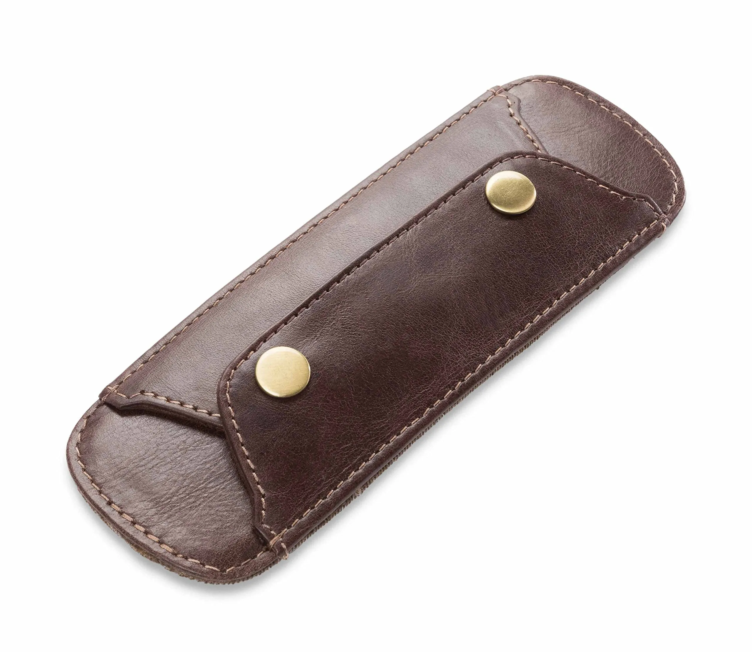 LEABAGS Imbottitura per spalla in vera pelle bufalo | vintage | Tracolla per borse | Imbottitura per spalla premium con spalline imbottite e rivestimento antiscivolo | 18x6cm | Cognac vintage - immagine 2