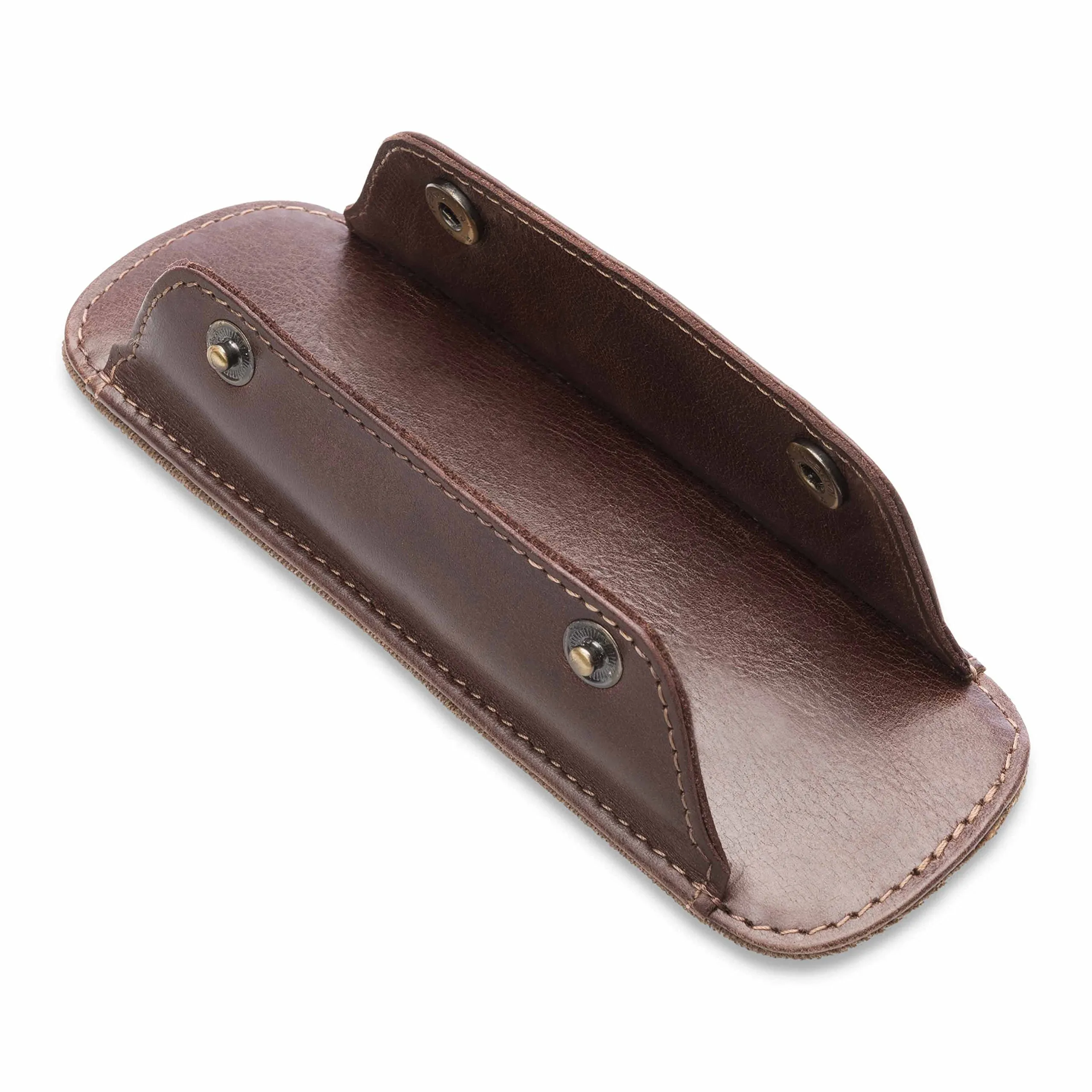 LEABAGS Imbottitura per spalla in vera pelle bufalo | vintage | Tracolla per borse | Imbottitura per spalla premium con spalline imbottite e rivestimento antiscivolo | 18x6cm | Cognac vintage - immagine 3