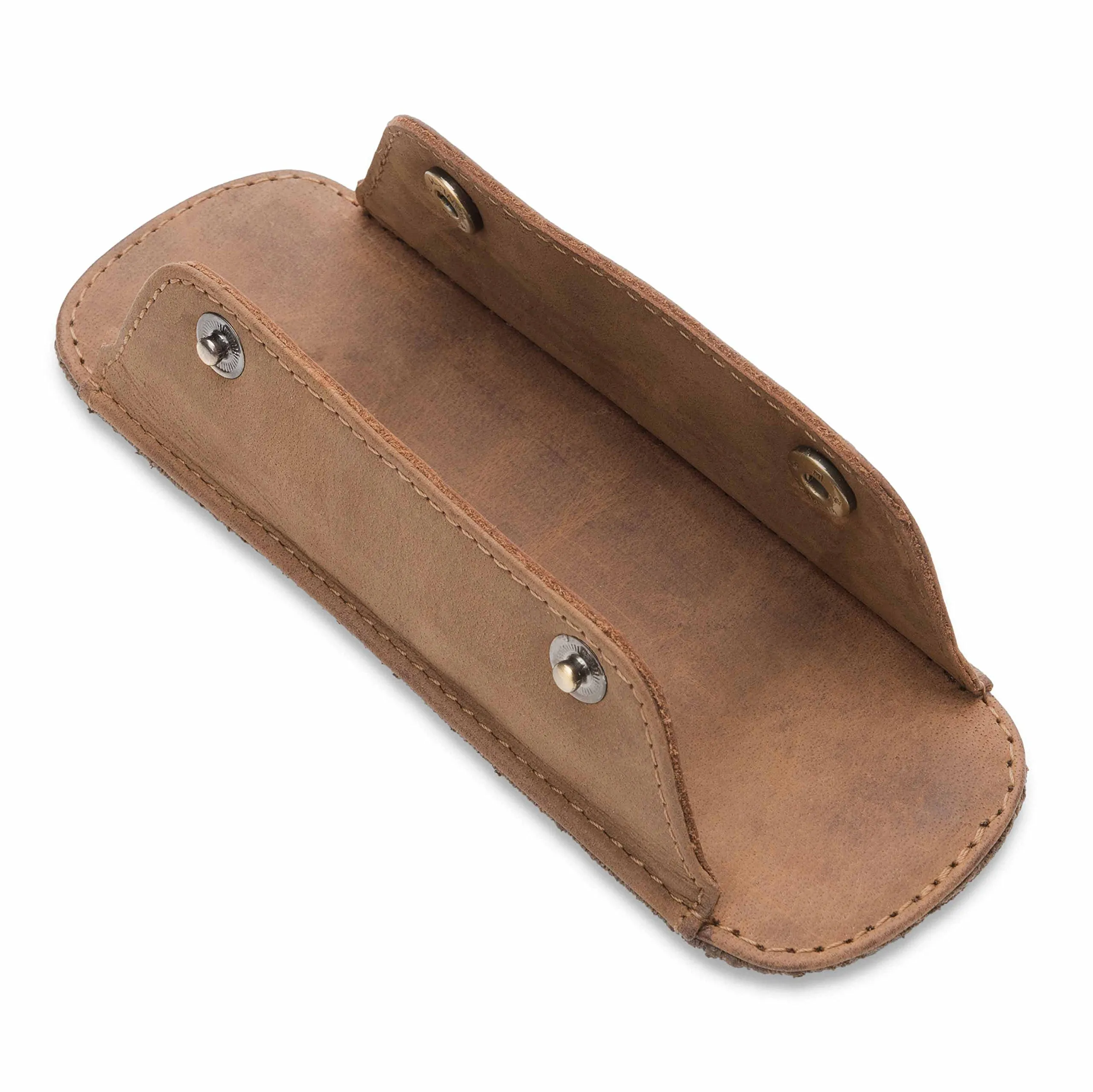 LEABAGS Imbottitura per spalla in vera pelle bufalo | vintage | Tracolla per borse | Imbottitura per spalla premium con spalline imbottite e rivestimento antiscivolo | 18x6cm | Marrone Medio - immagine 3