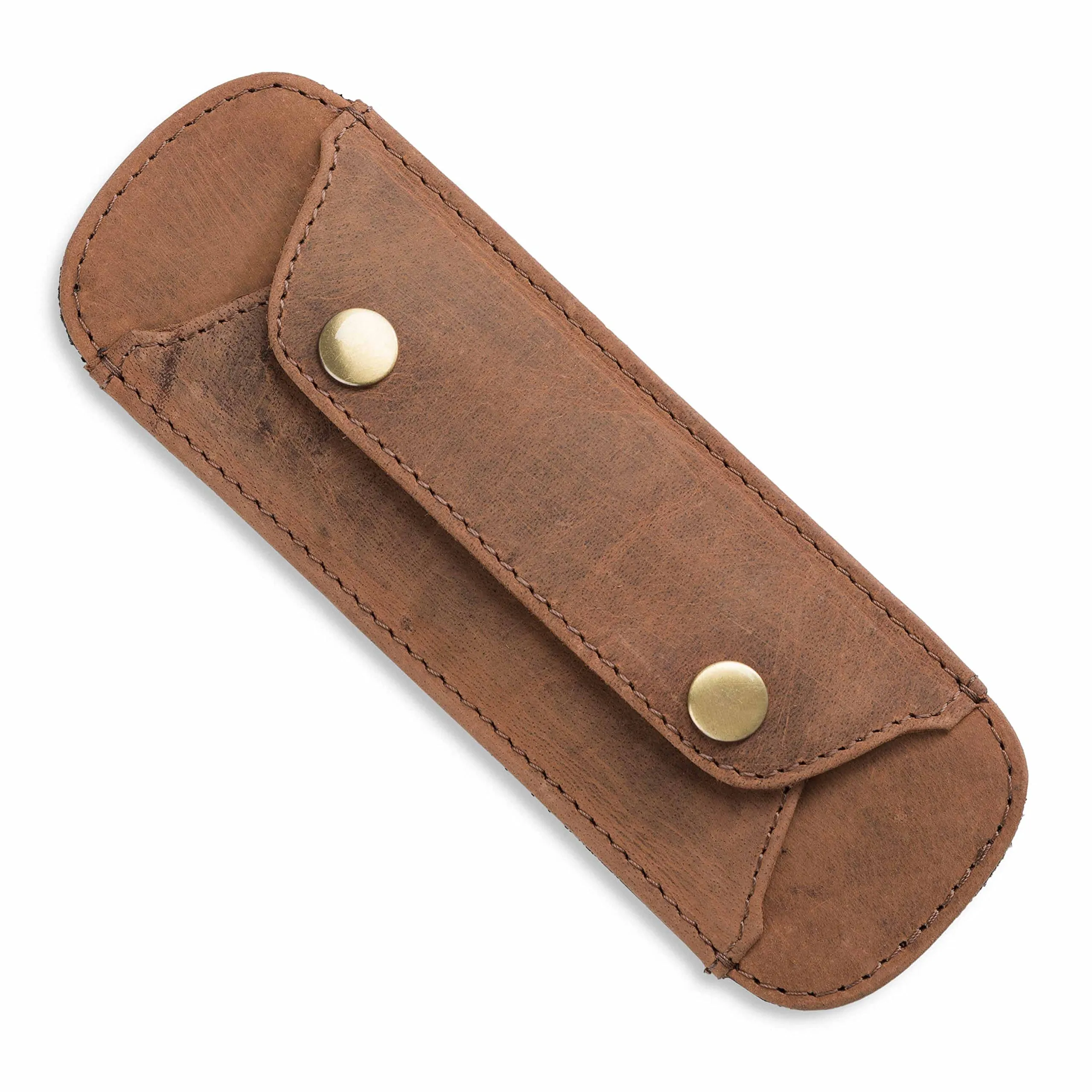 LEABAGS Imbottitura per spalla in vera pelle bufalo | vintage | Tracolla per borse | Imbottitura per spalla premium con spalline imbottite e rivestimento antiscivolo | 18x6cm | Fox - immagine 1